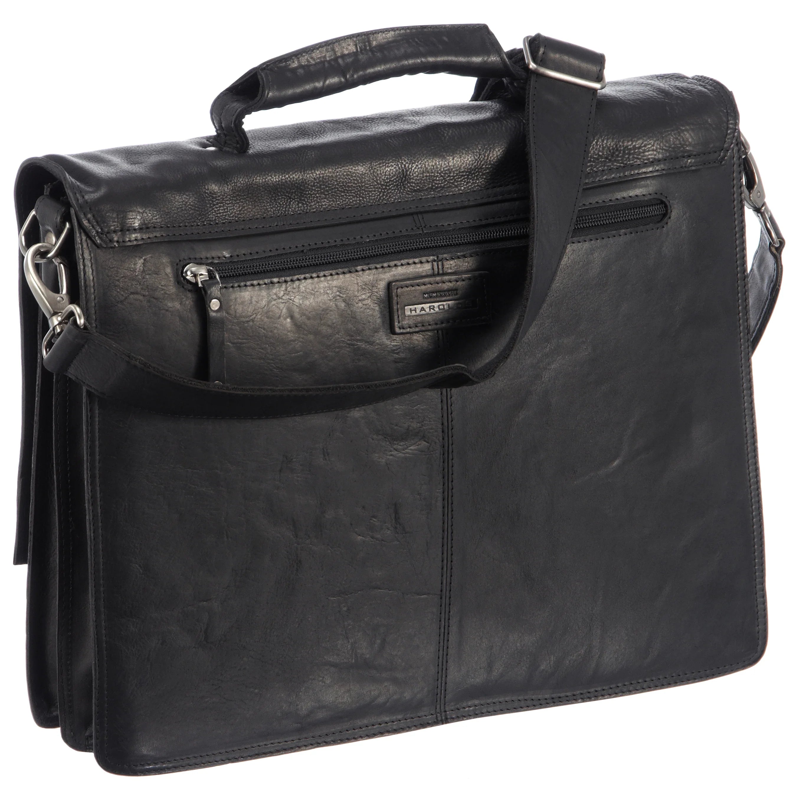 Harolds Saddle briefcase with laptop compartment 40 cm - brown