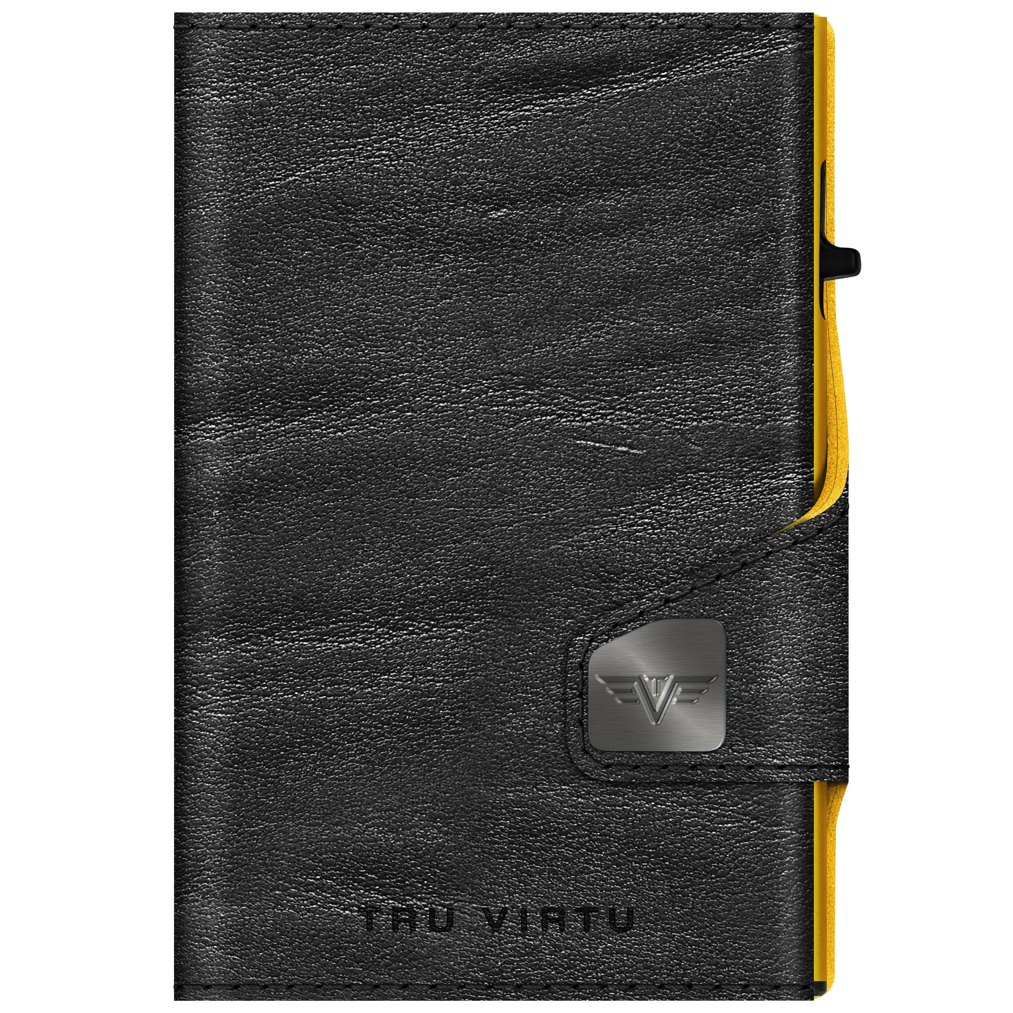 Tru Virtu Special Edition Click & Slide Caramba wallet 10 cm - Black-Yell/Gold