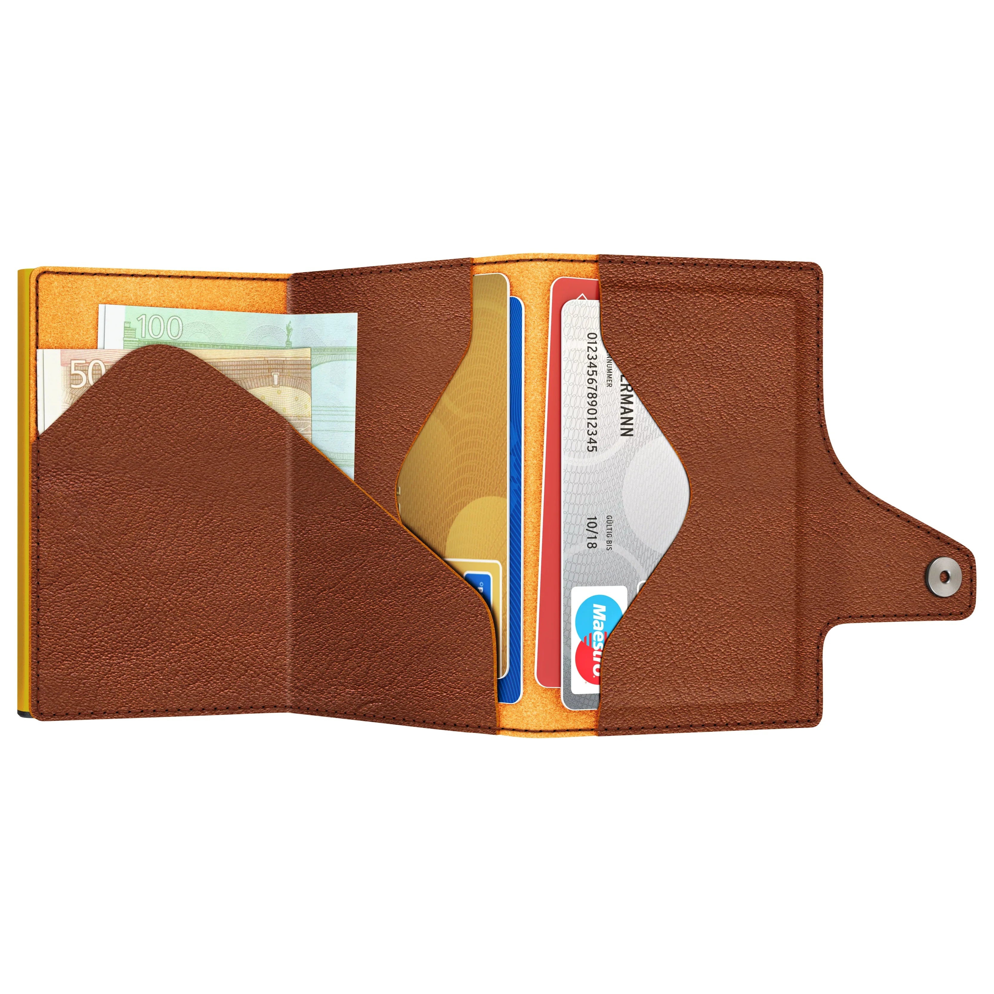 Tru Virtu Special Edition Click & Slide Caramba wallet 10 cm - Black-Yell/Gold