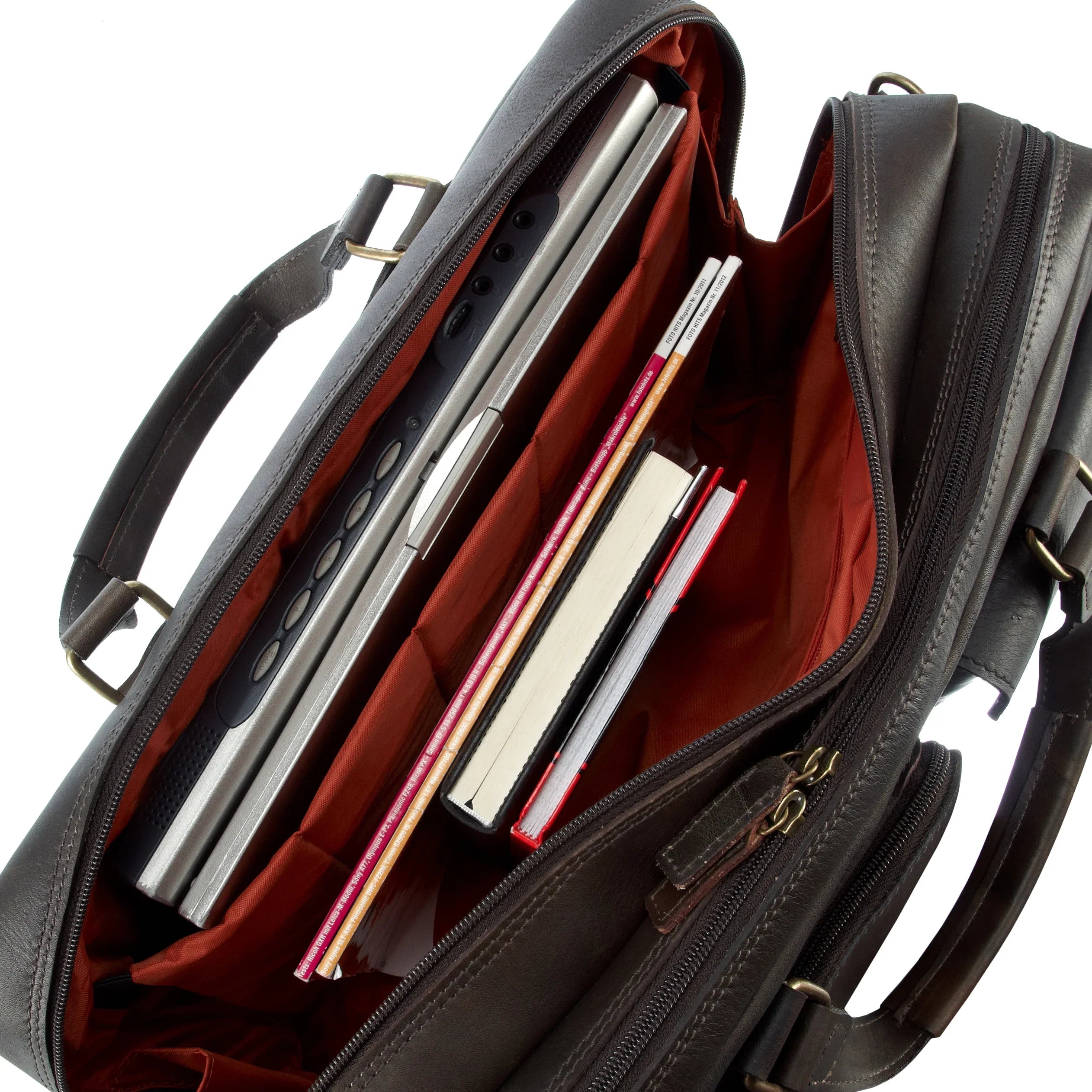 Jost Randers sac pour ordinateur portable 44 cm - cognac