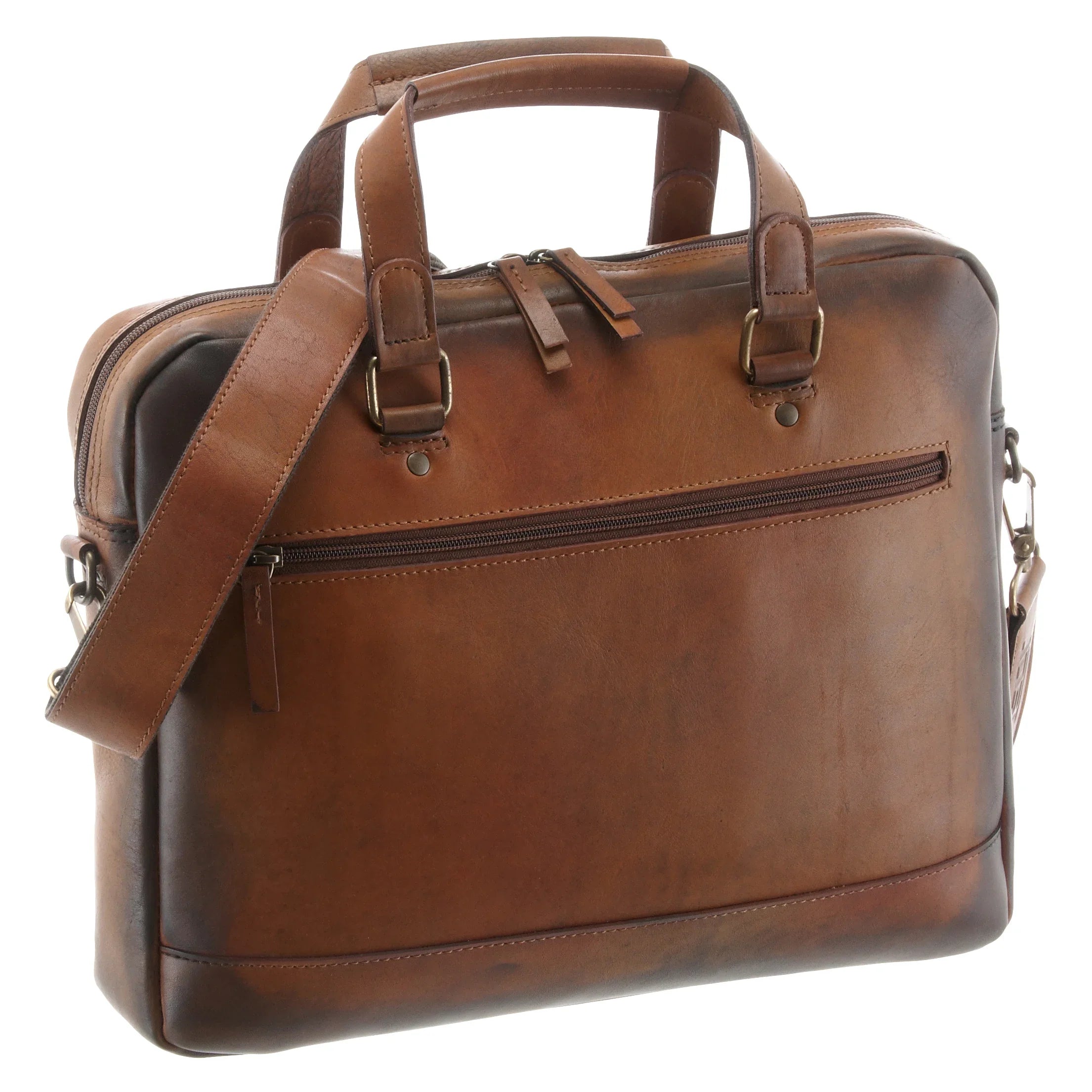 Jost Randers RV briefcase 38 cm - cognac