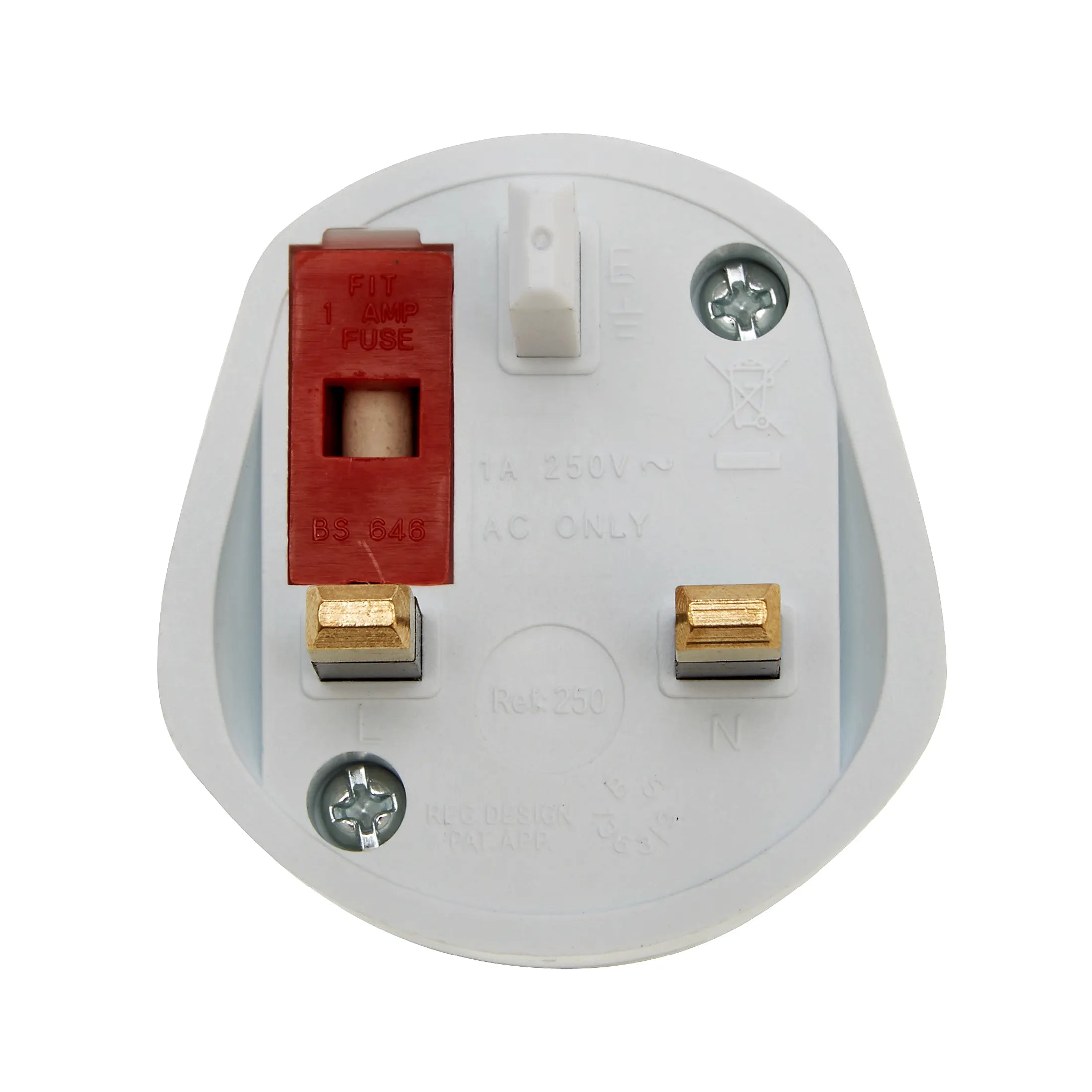 Design Go travel accessories adapter for shaver UK - white