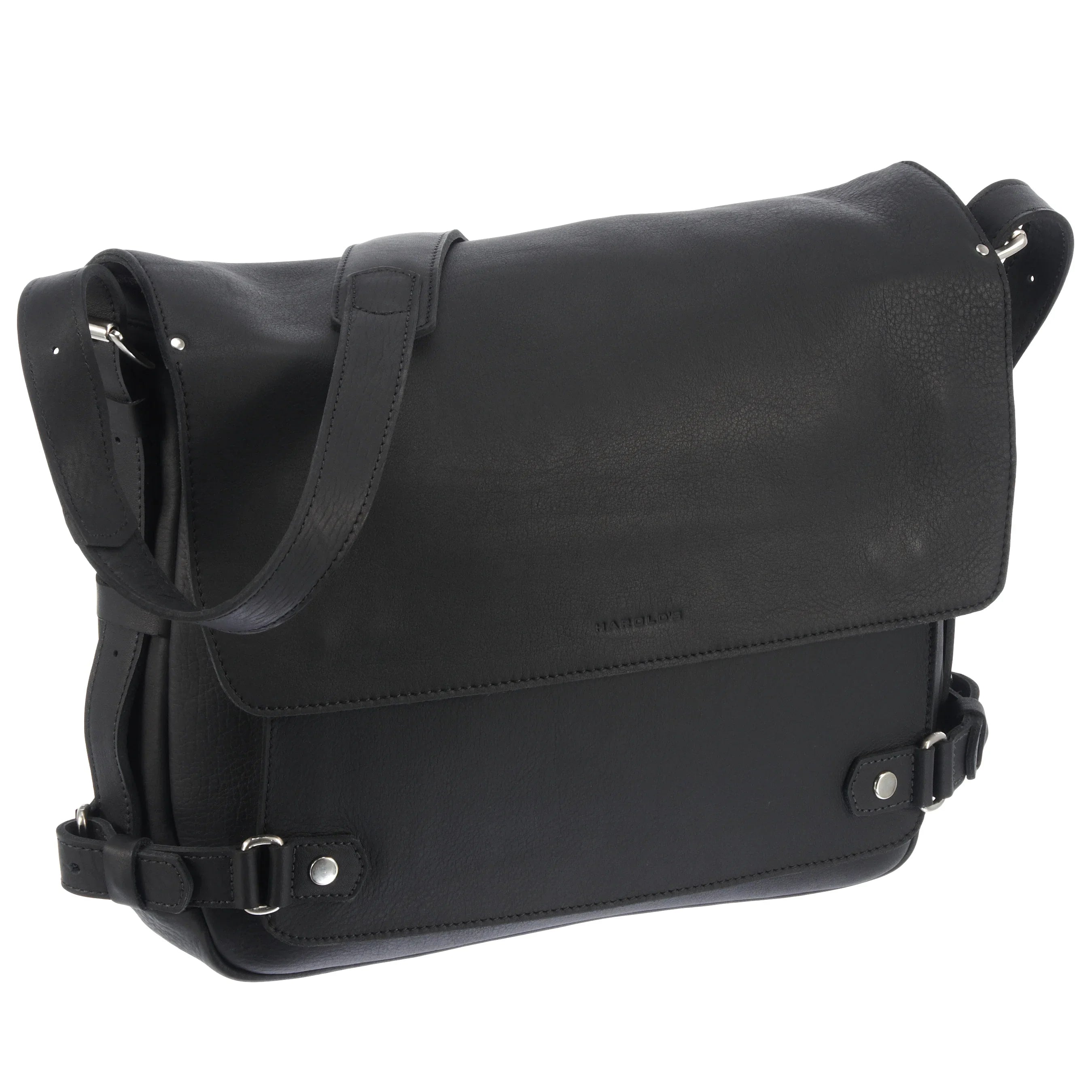 Harold's Ivy Court messenger bag with laptop compartment 37 cm - black