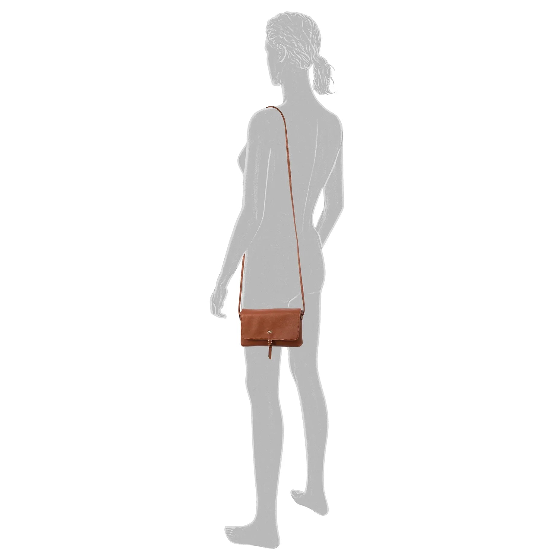 Tom Tailor Bags Flap Bag 20 cm - cognac