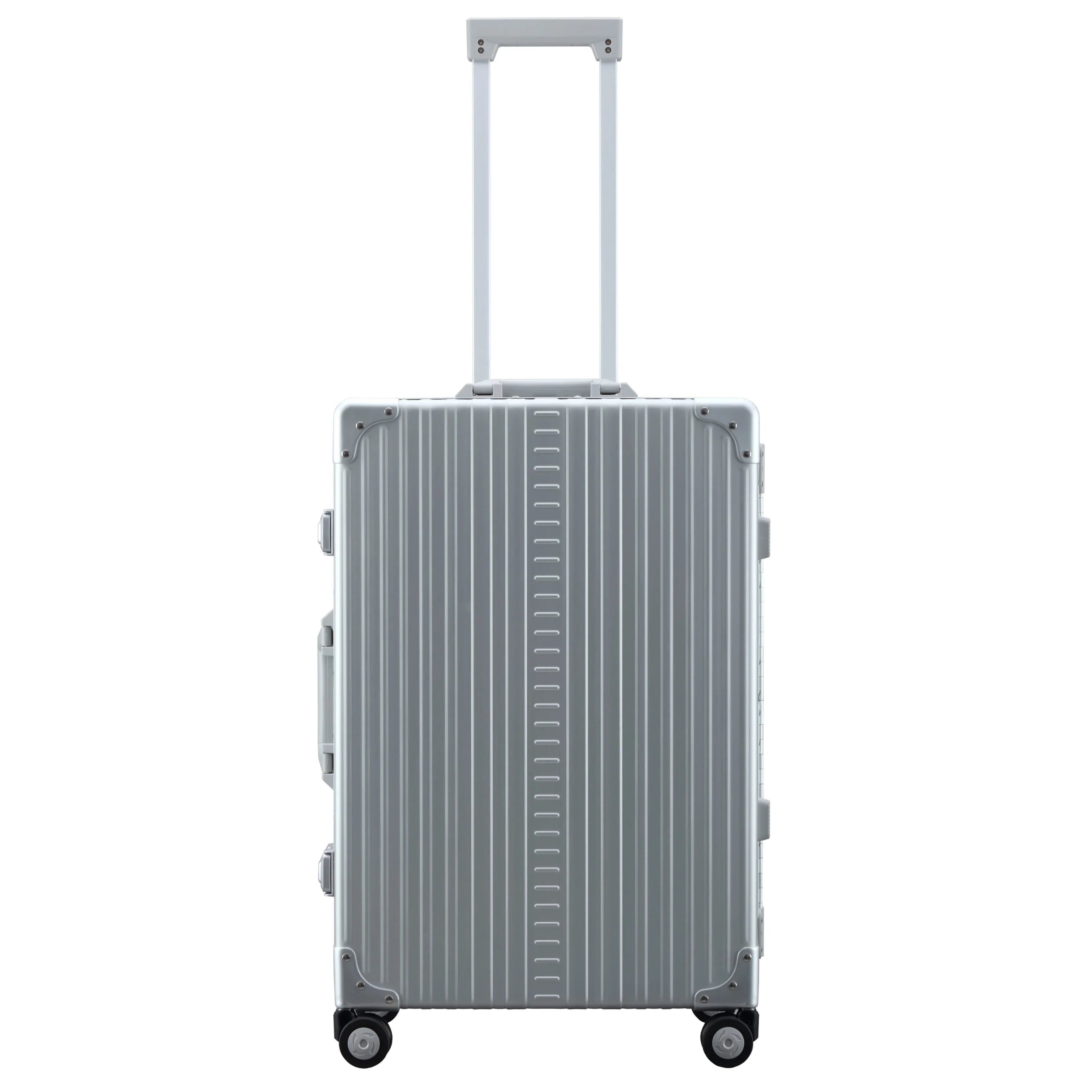 Aleon Traveler 4-Rollen Koffer mit Kleidersack 67 cm - Platinum