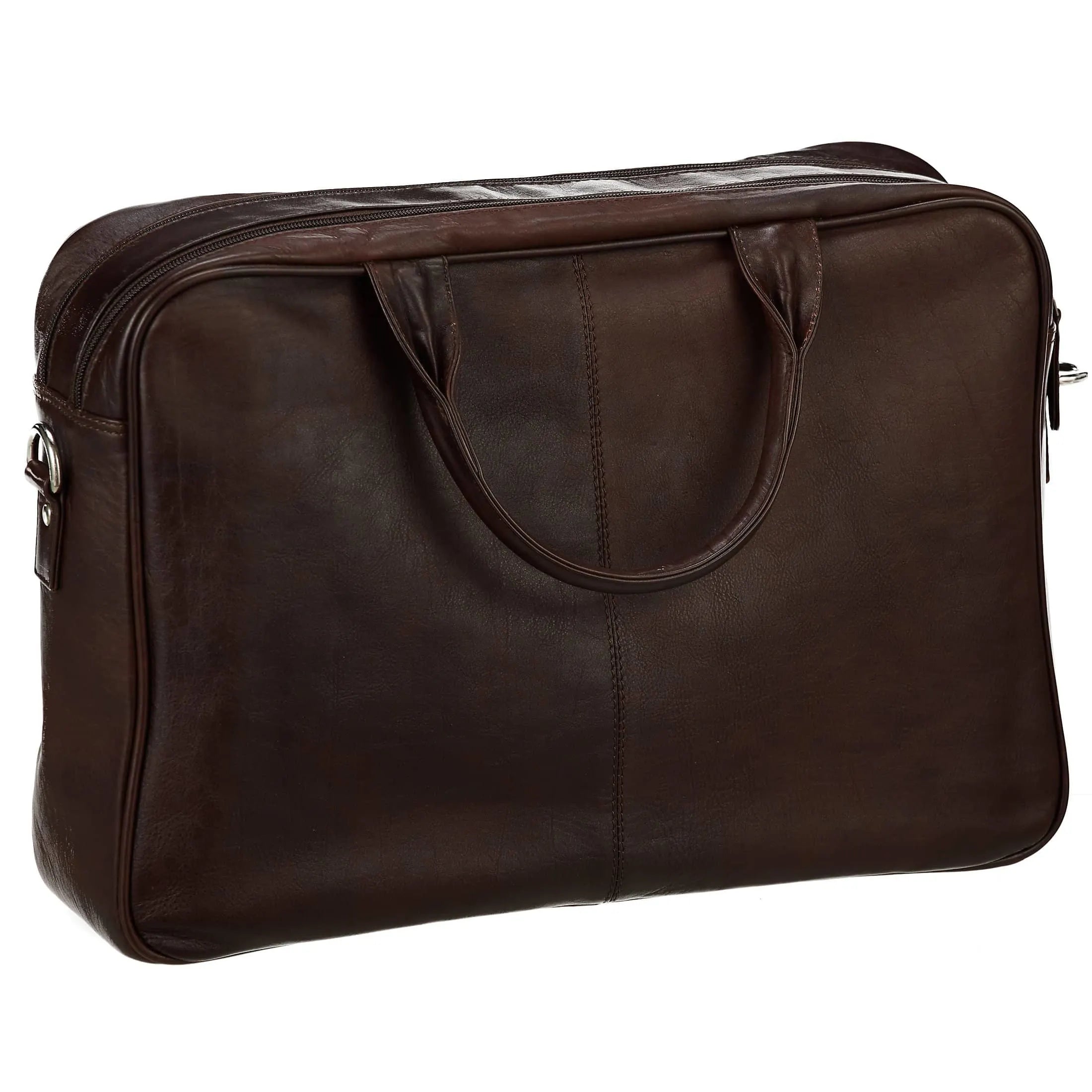 Dermata Business briefcase with laptop compartment 41 cm - Brown