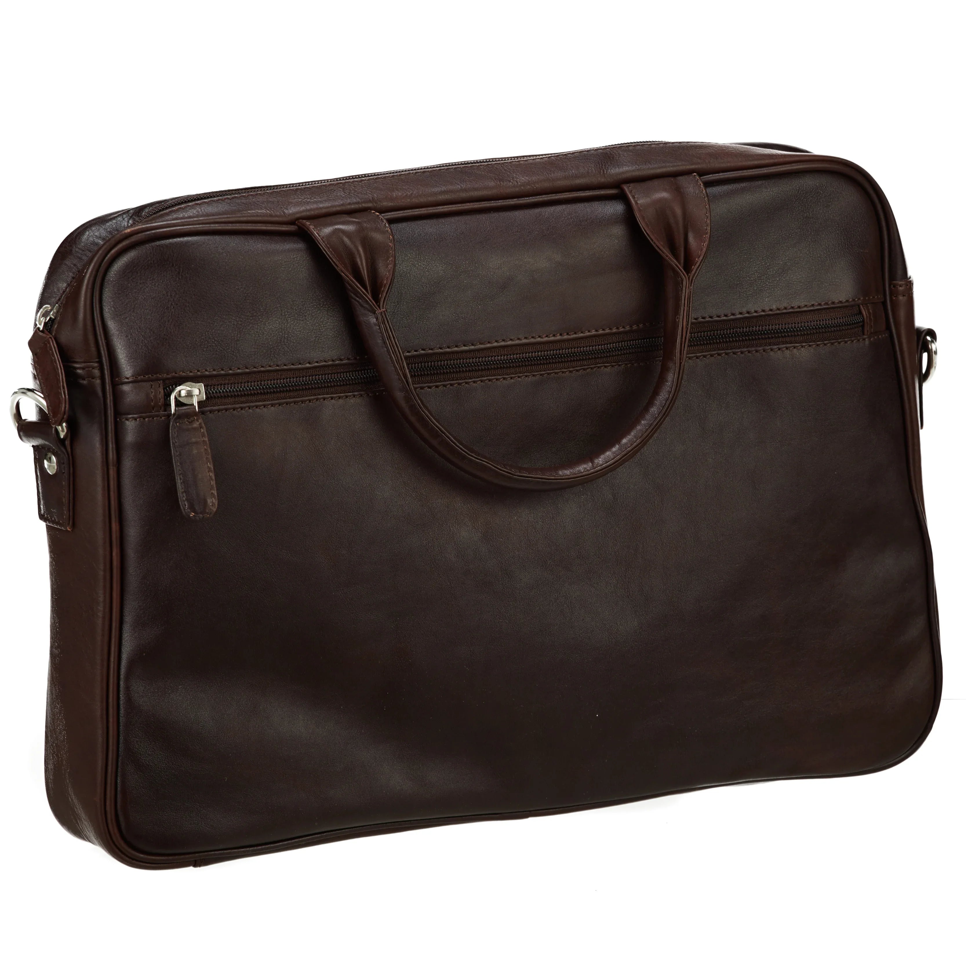 Dermata Business Laptop Briefcase 41 cm - Cognac