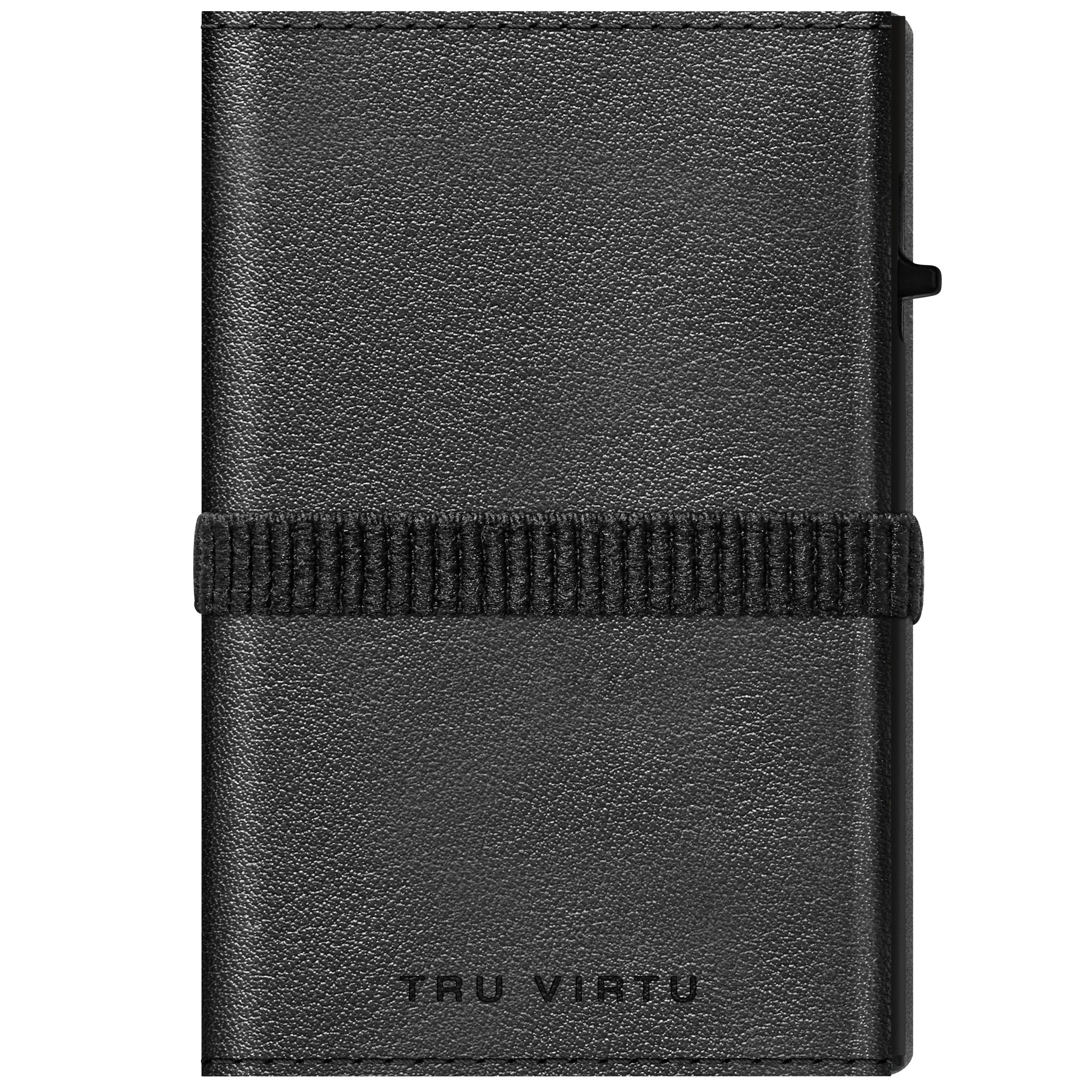 Tru Virtu Strap Cross Edition C&S Nappa Wallet 10 cm - Black