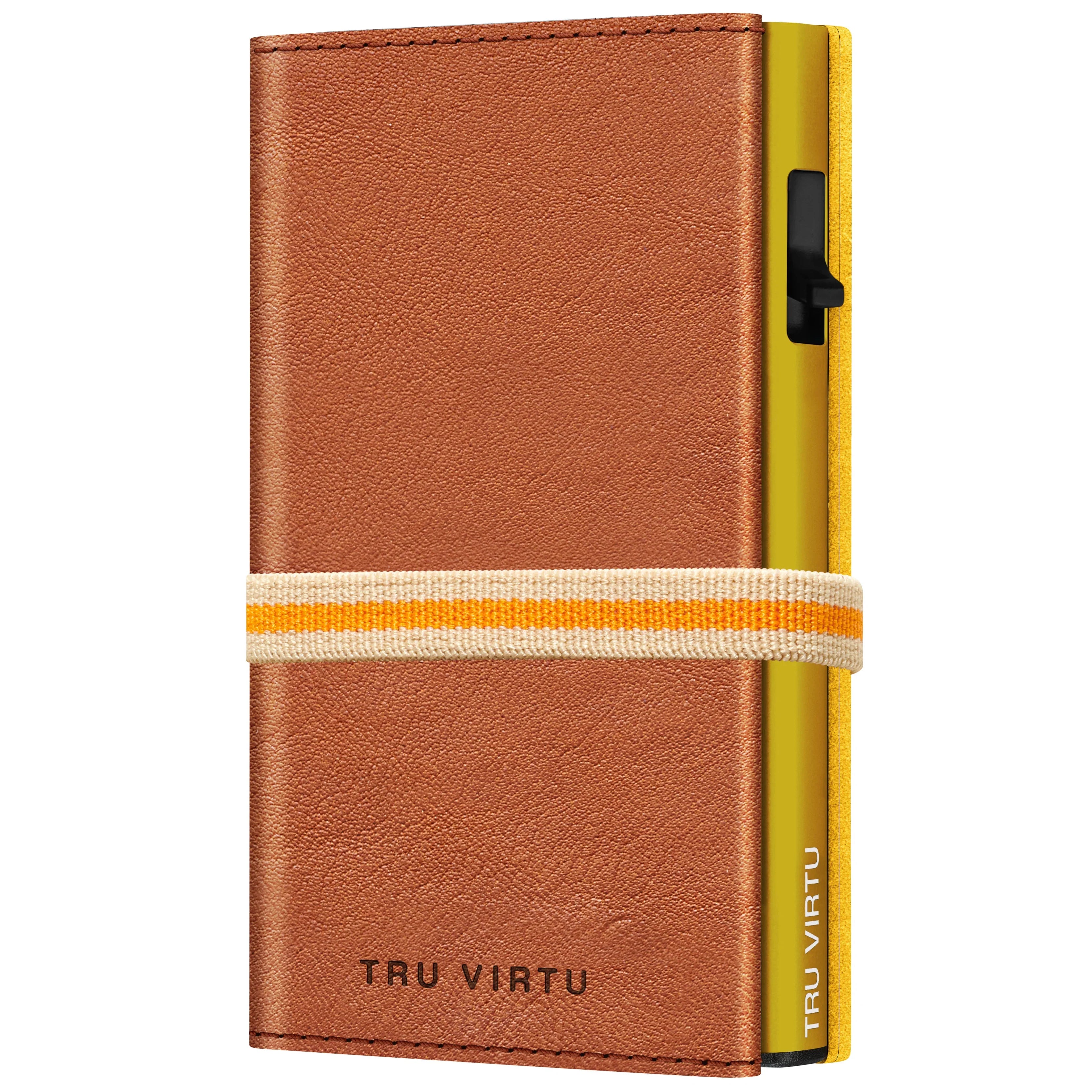 Tru Virtu Strap Cross Edition C&S Caramba Wallet 10 cm - Brown-Sahara/Gold