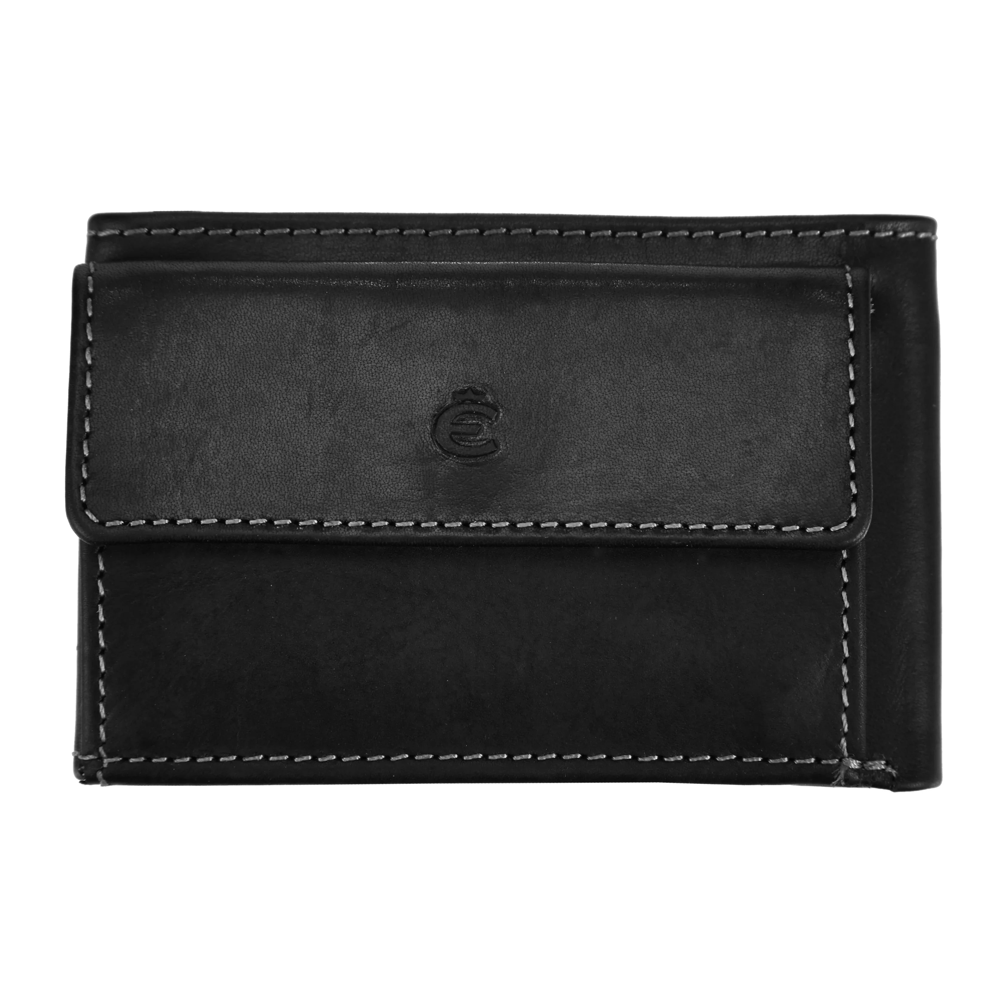 Esquire Dallas pocket wallet 10 cm - black