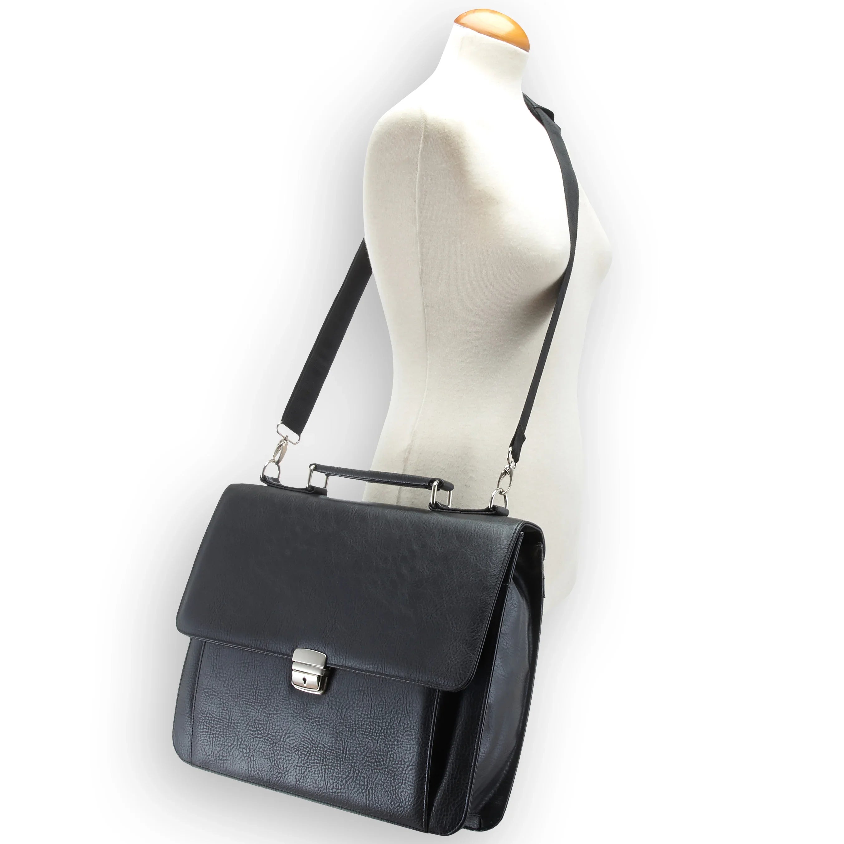 Dermata Business briefcase 38 cm - black