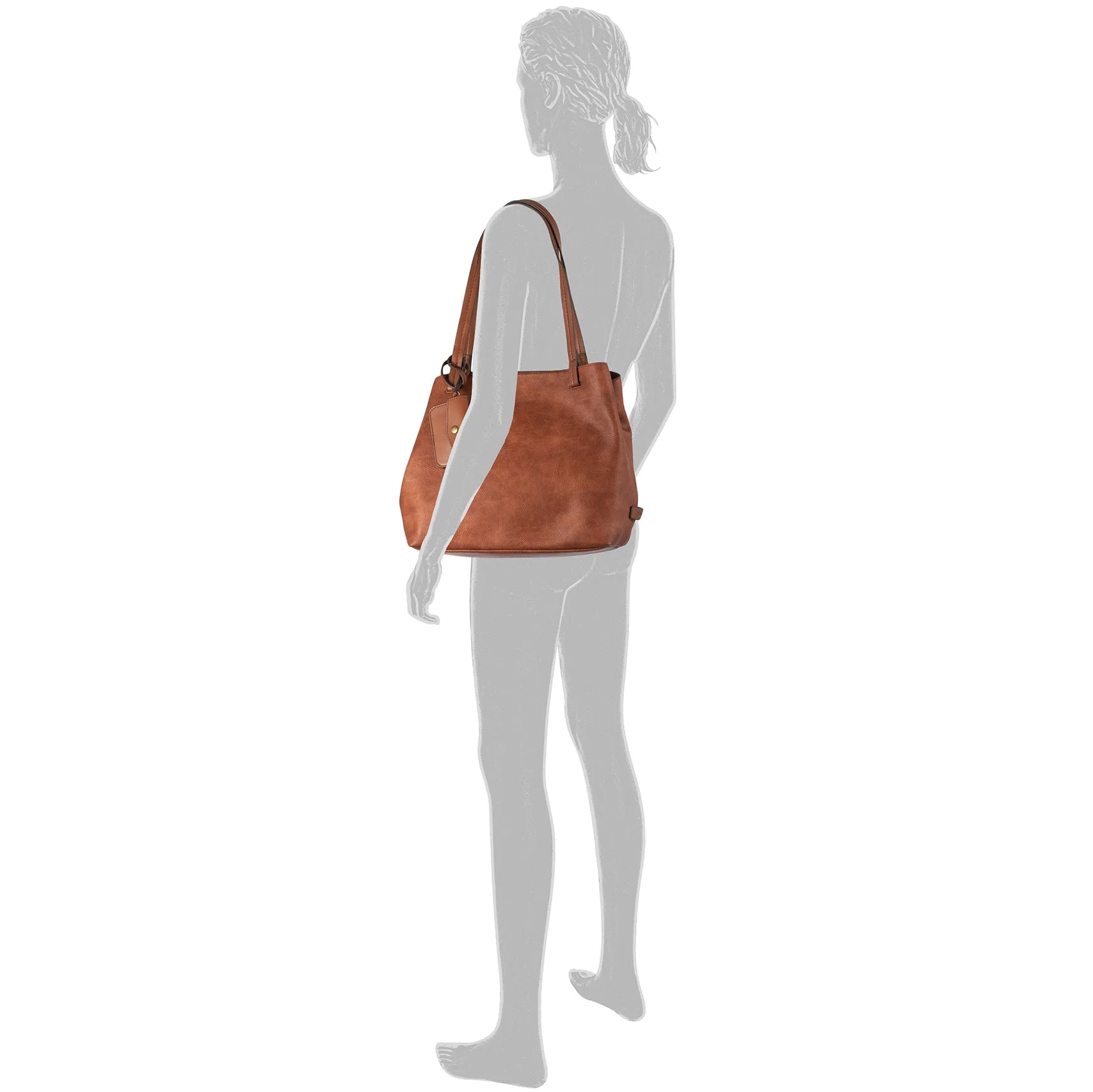 Tom Tailor Bags Rubiana Zip Shopper 48 cm - cognac