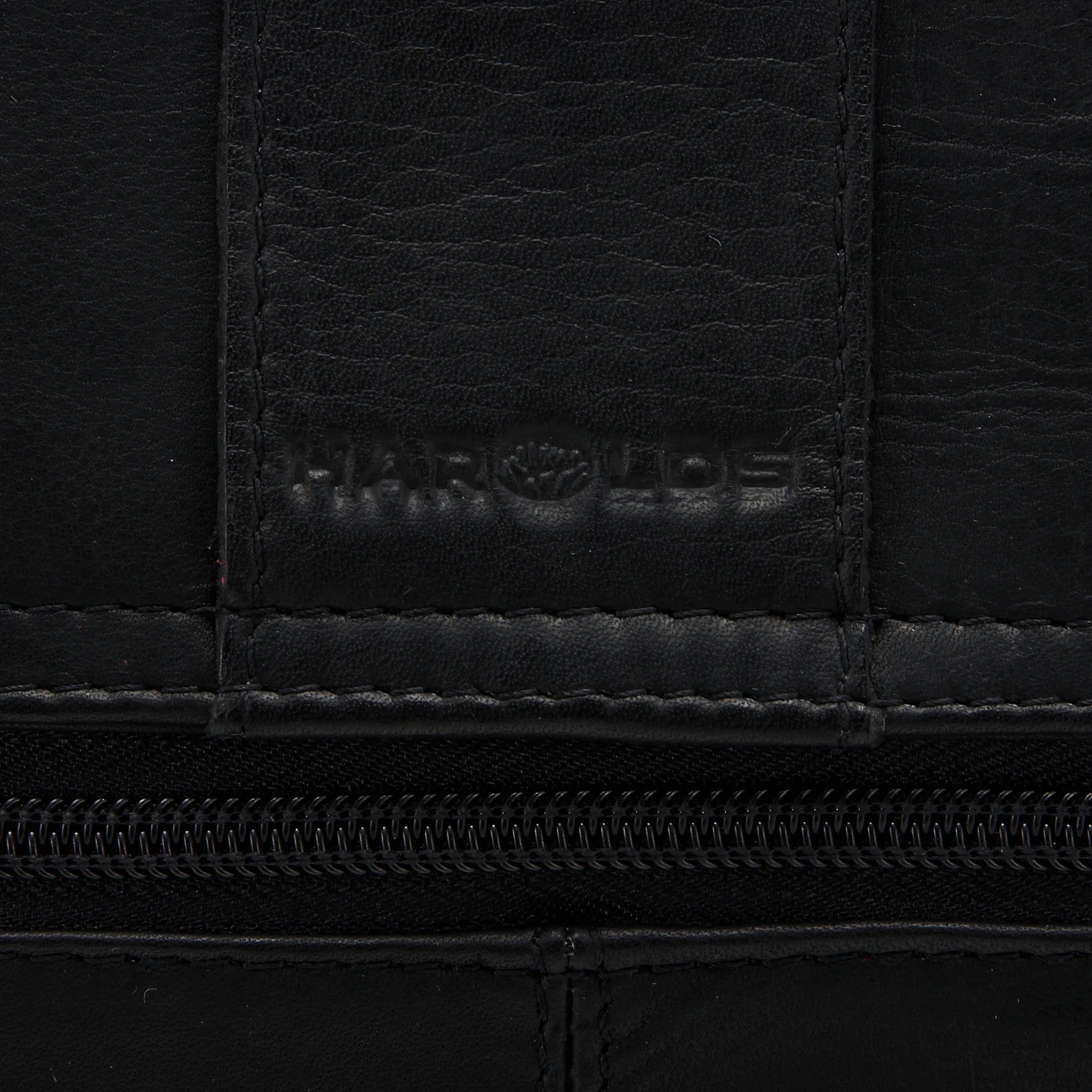 Harolds Campo Aktenmappe 2 - Fächer aus Leder 38 cm - schwarz Harolds - koffer - direkt.de