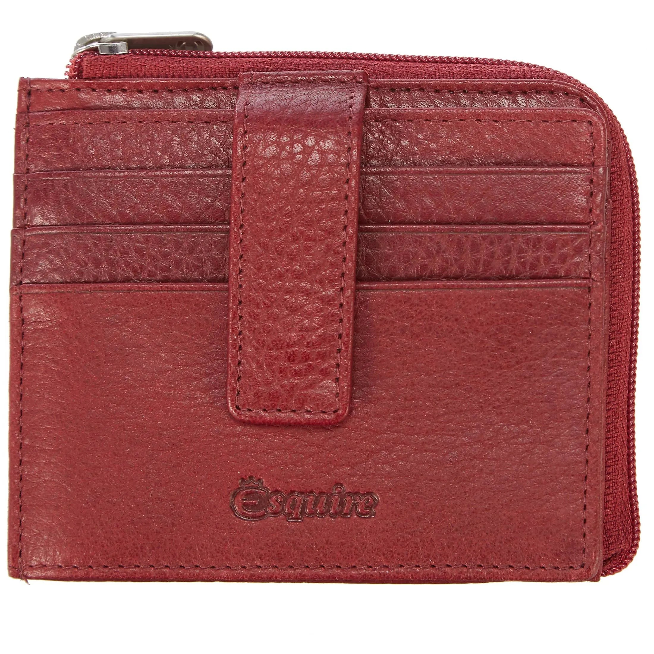 Esquire Oslo Texas credit card holder RFID 11 cm - red