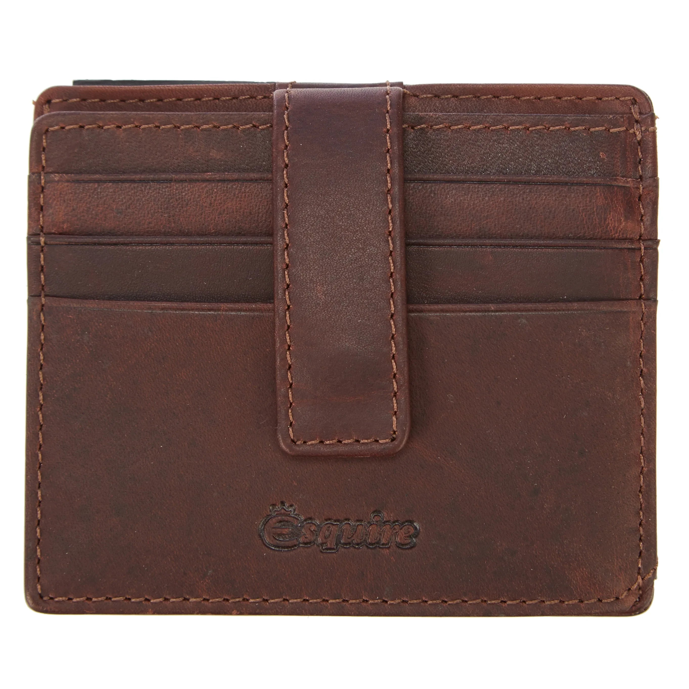 Esquire Oslo Dallas credit card holder RFID 10 cm - brown