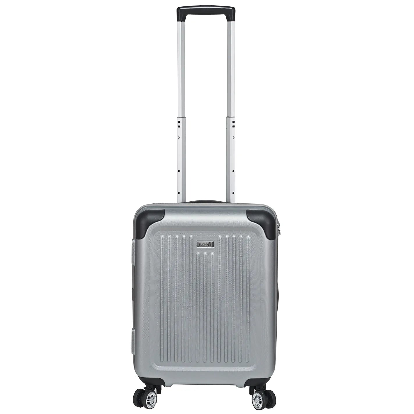 Valise cabine 4 roues Stratic Stripe 54 cm - Argent