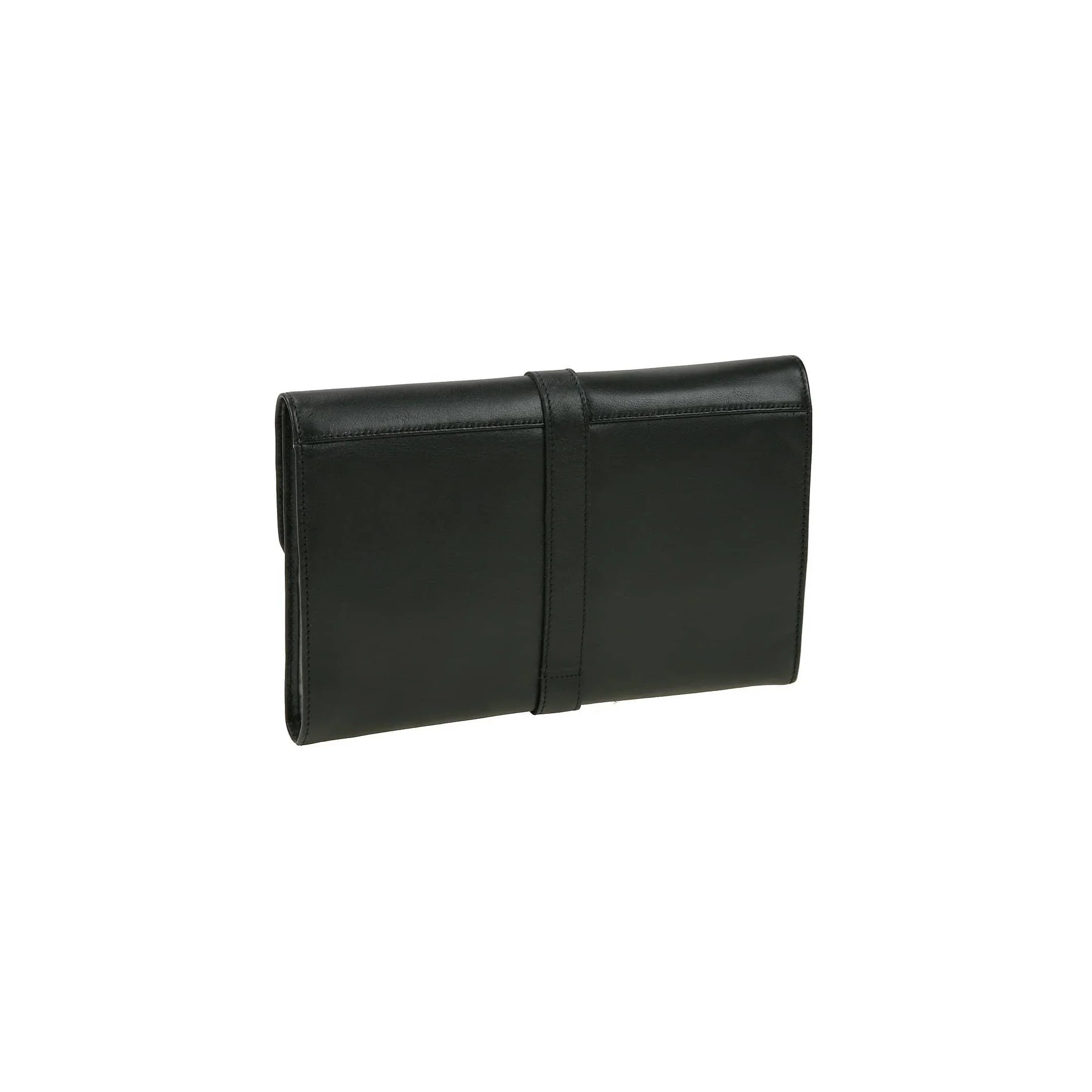 Windrose Nappa Jewelry Bag XL made of leather - black