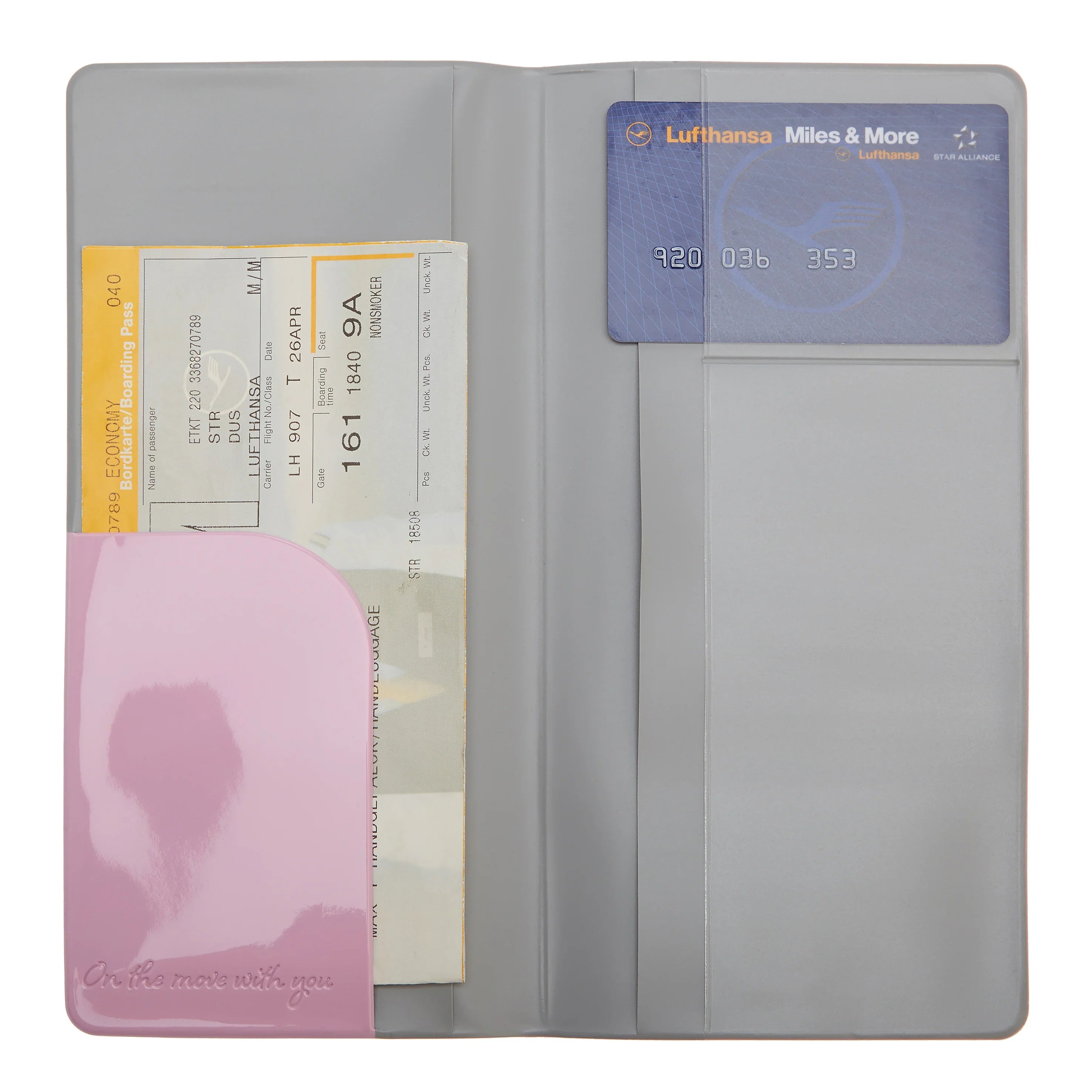 Sac à documents pour accessoires de voyage Design Go 21 cm - rose