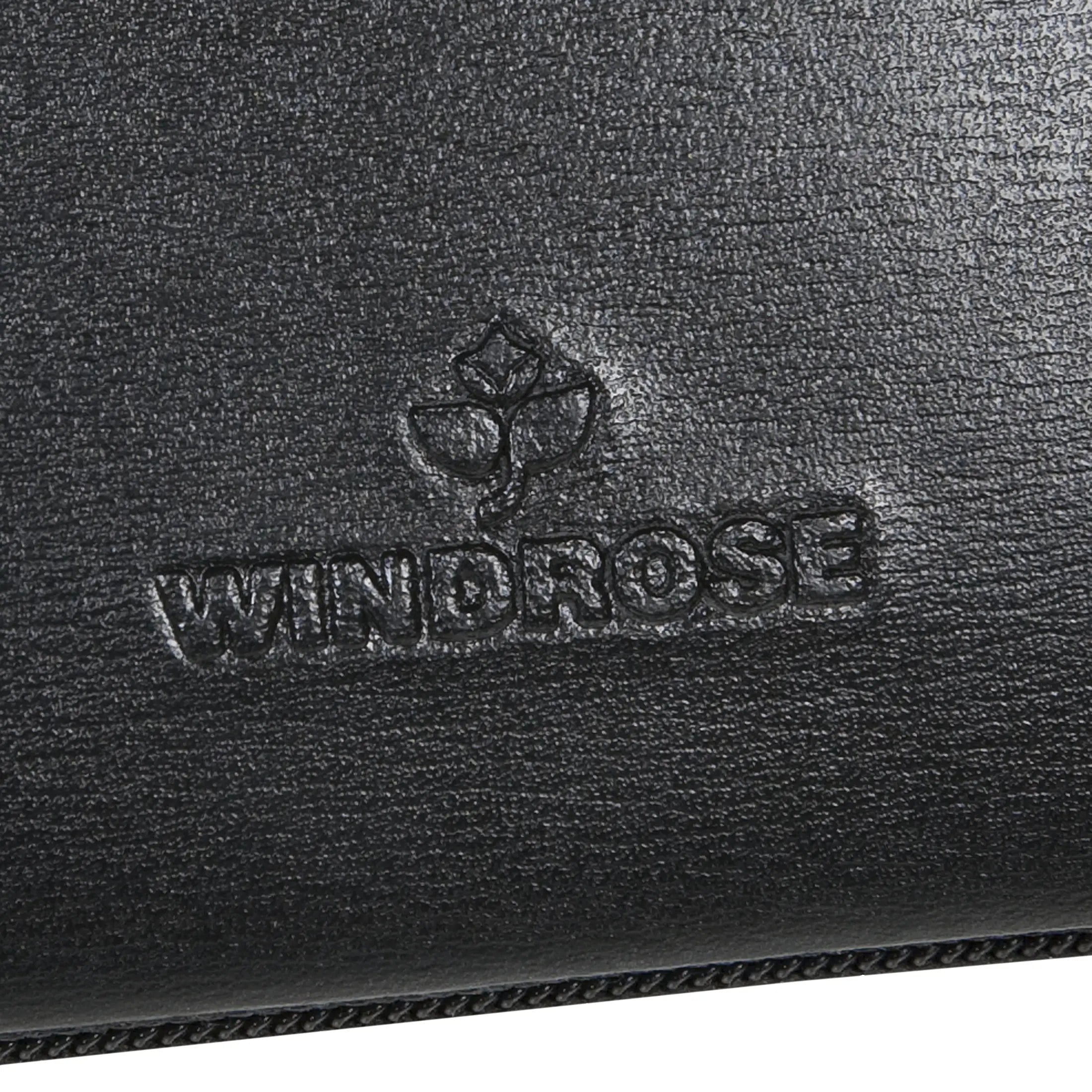 Windrose Ambiance Manicure Reißverschluss-Etui - schwarz