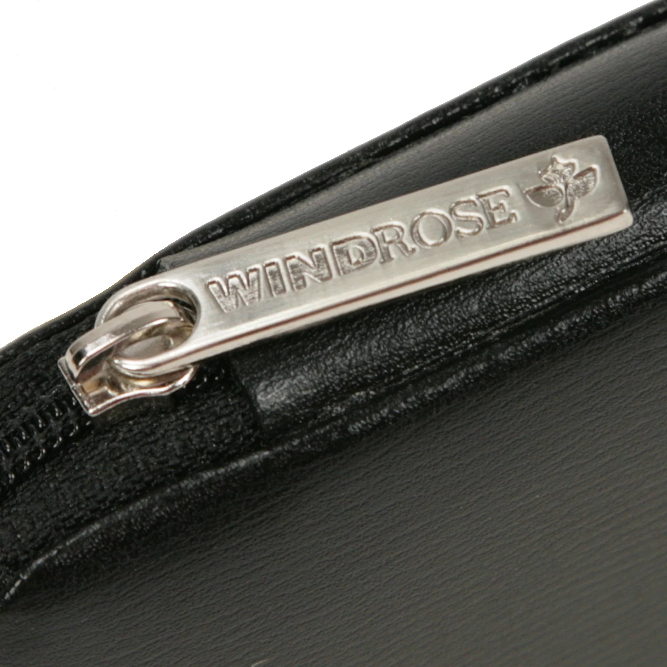 Windrose Ambiance Manicure leather zipper case - black