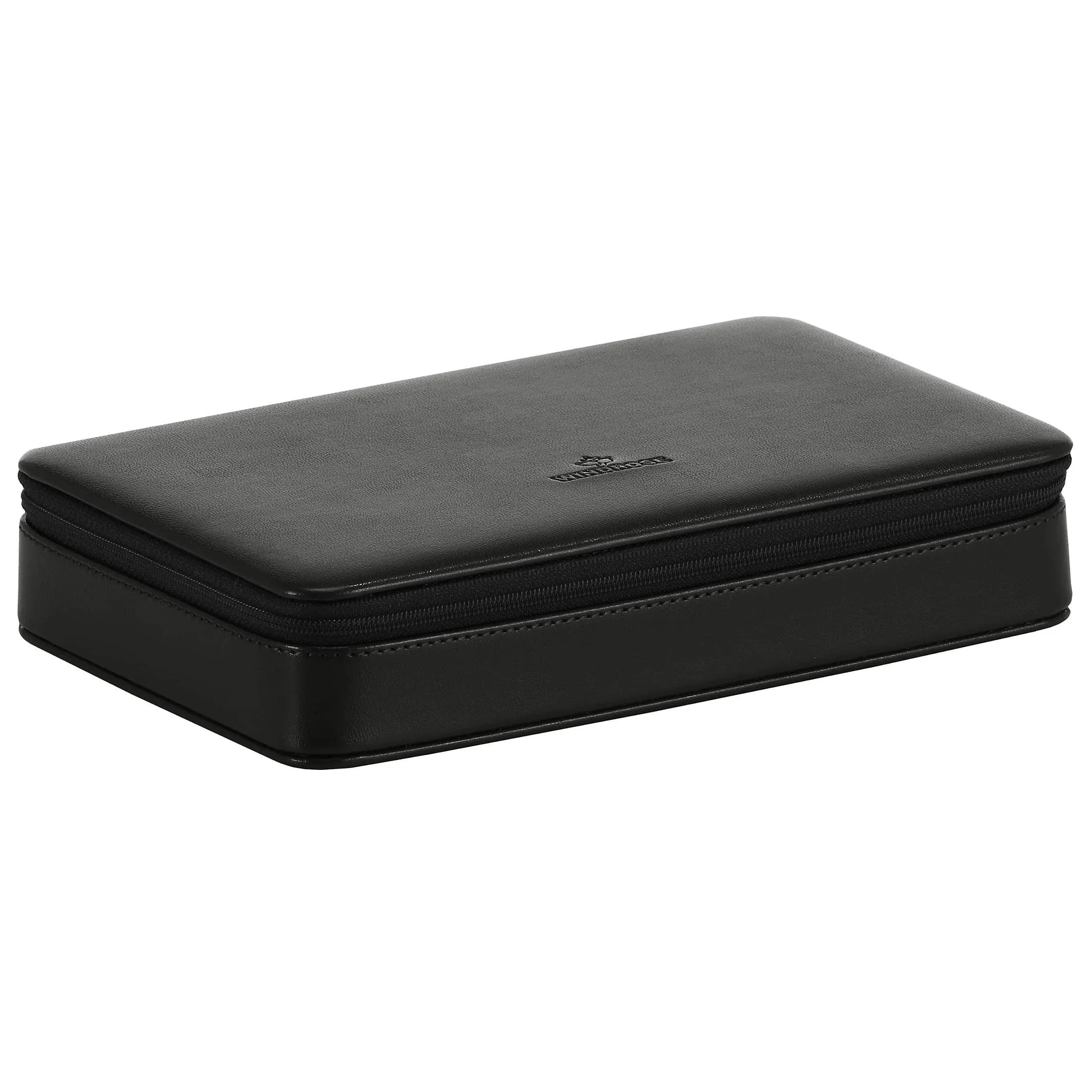 Windrose Merino charm box 23 cm - black