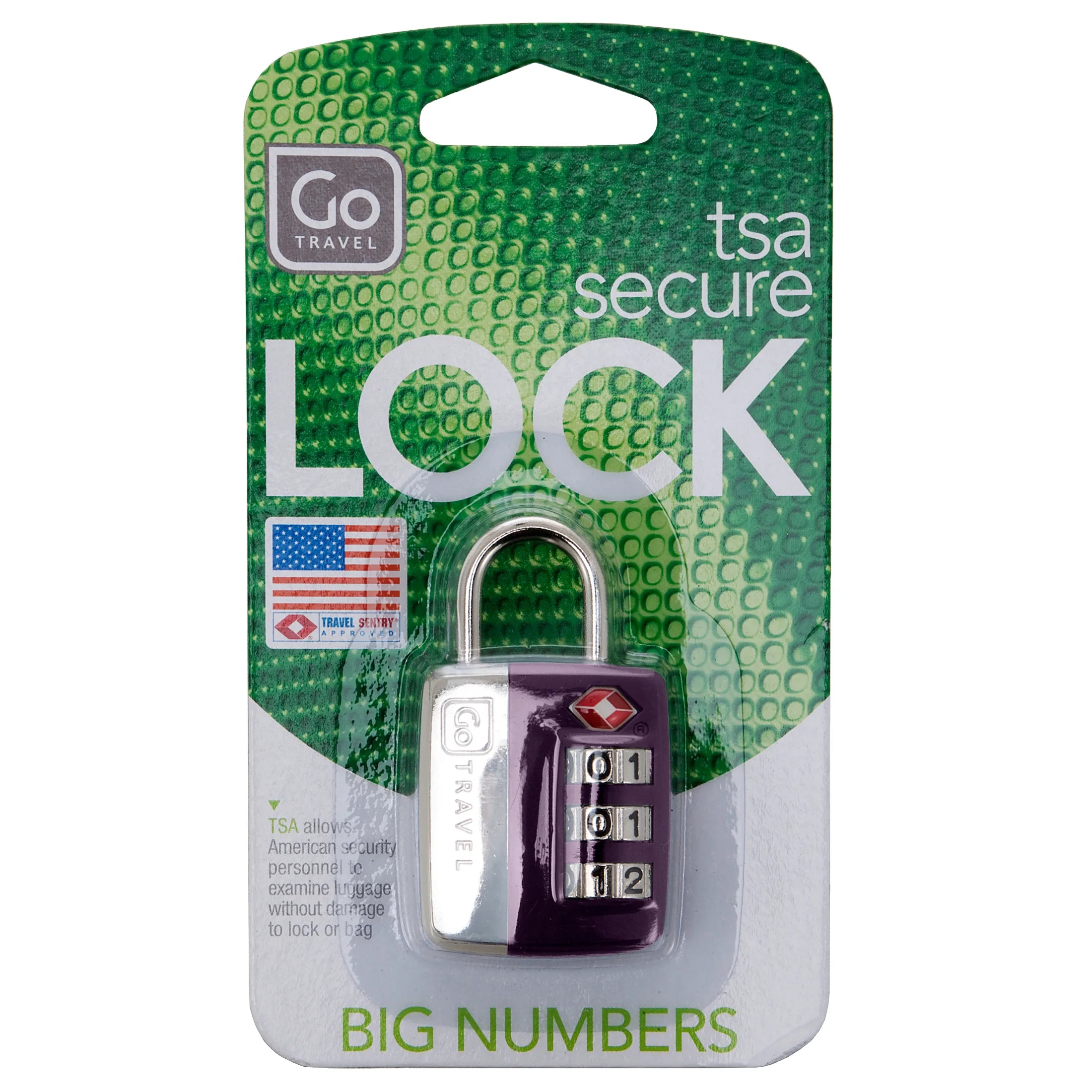 Design Go travel accessories Big Wheel TSA padlock - green