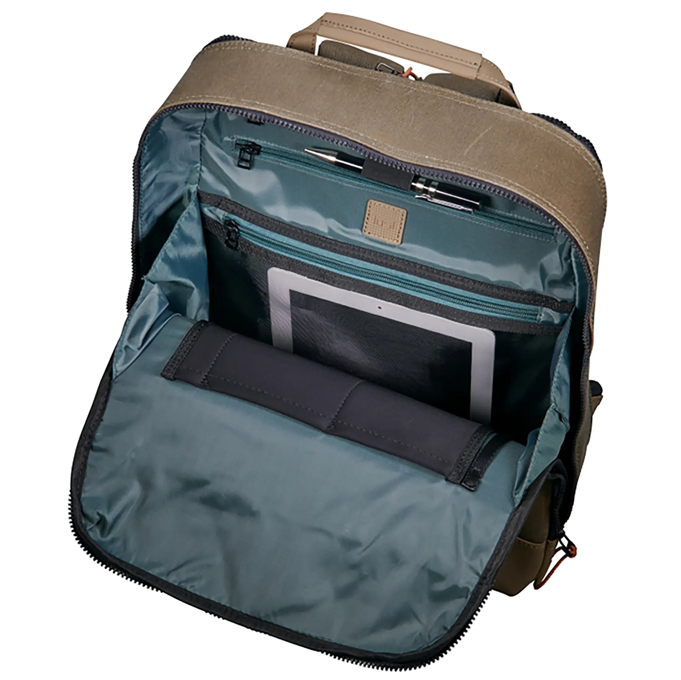 Jost Ystad daypack backpack with laptop compartment 44 cm - olive
