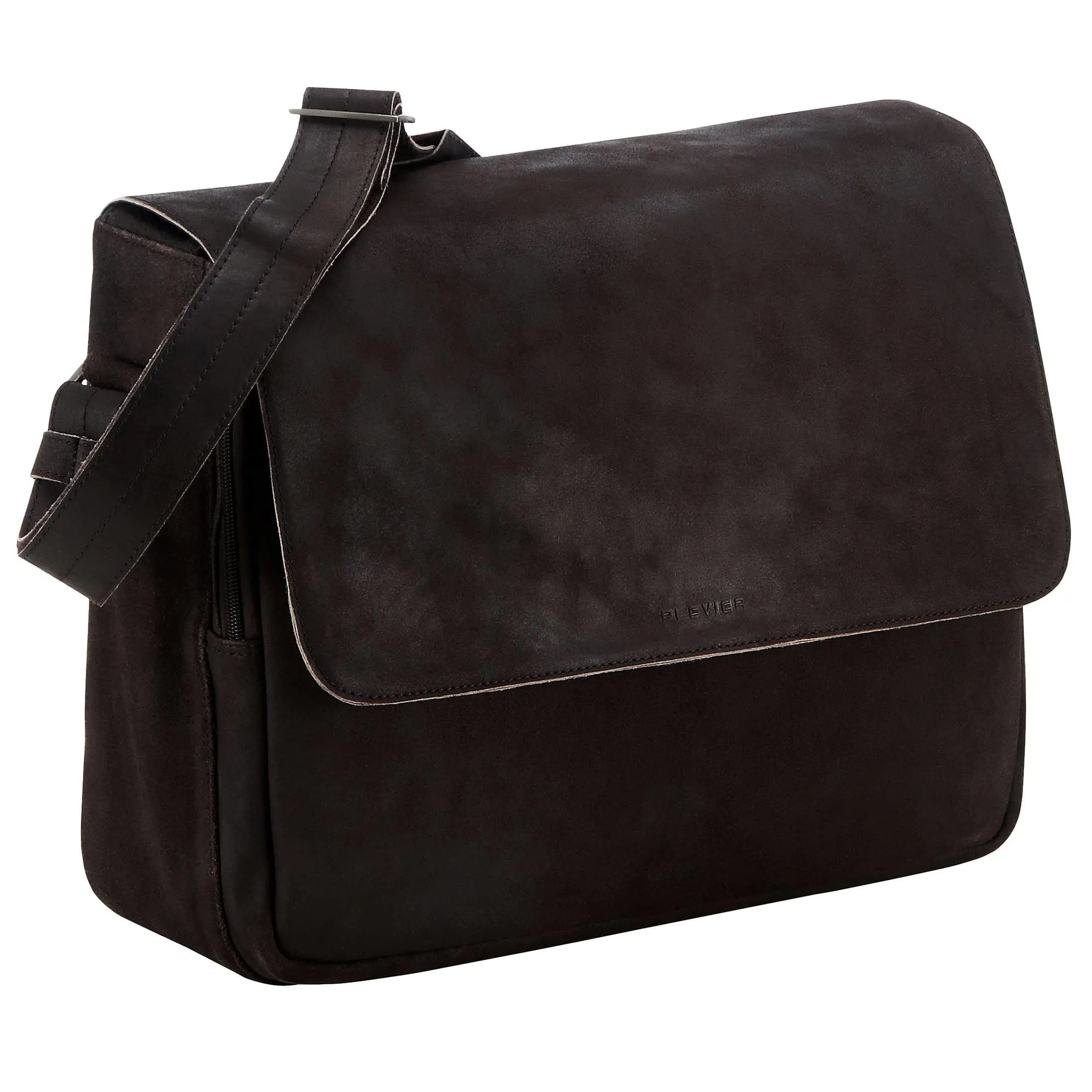 Plevier 30 series messenger bag with laptop compartment 37 cm - brown