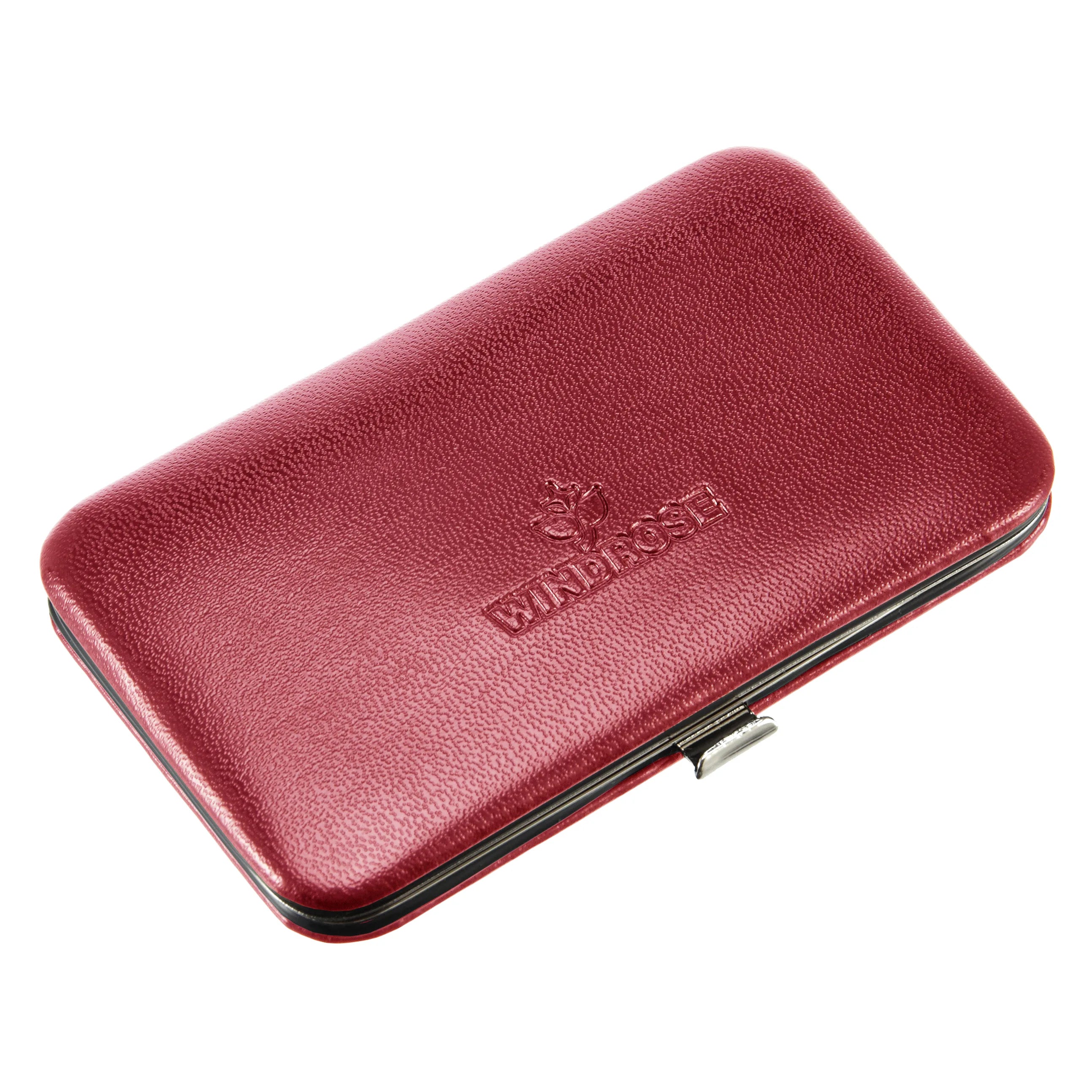 Windrose Merino Manicure ironing case 11 cm - red