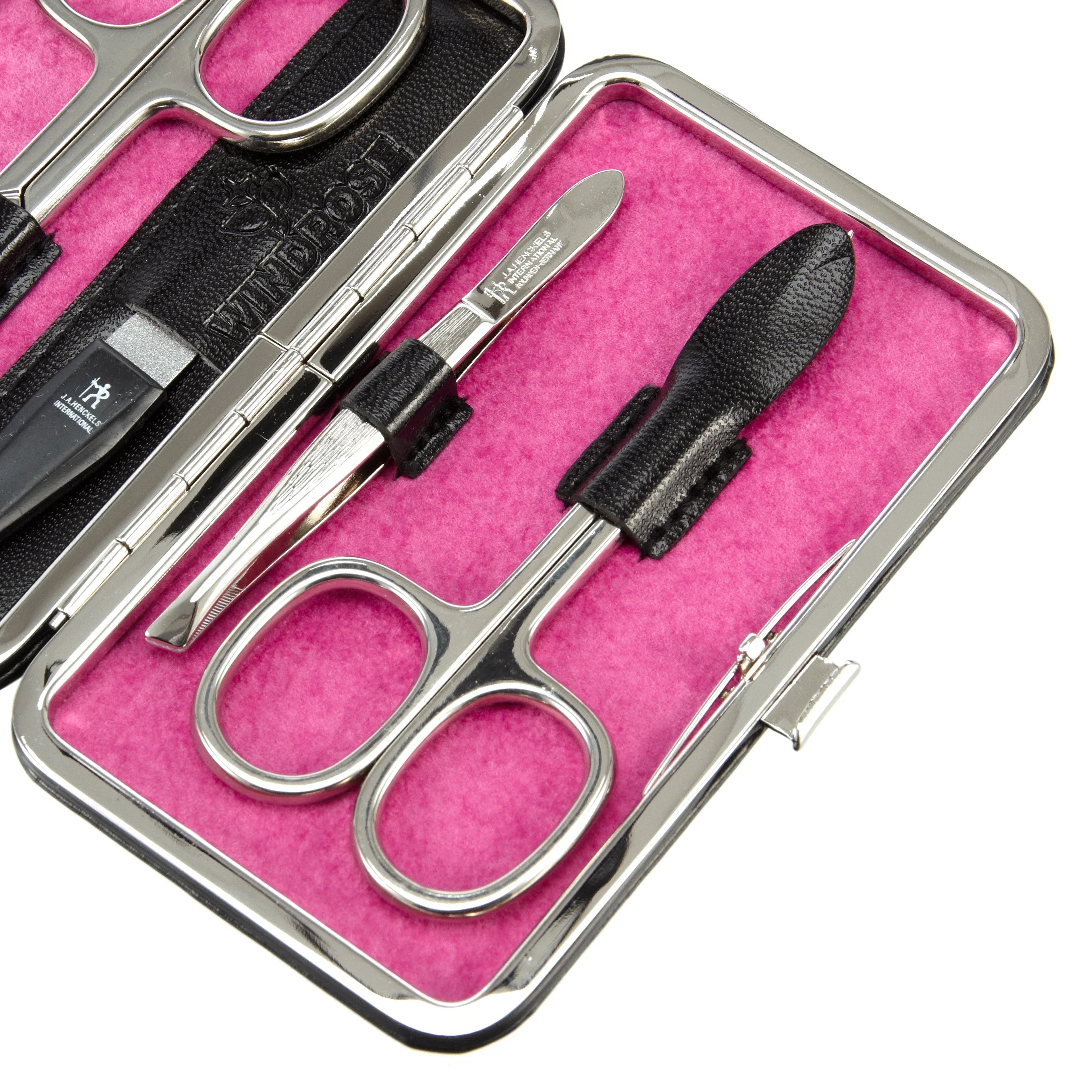 Windrose Merino Manicure ironing case 11 cm - black