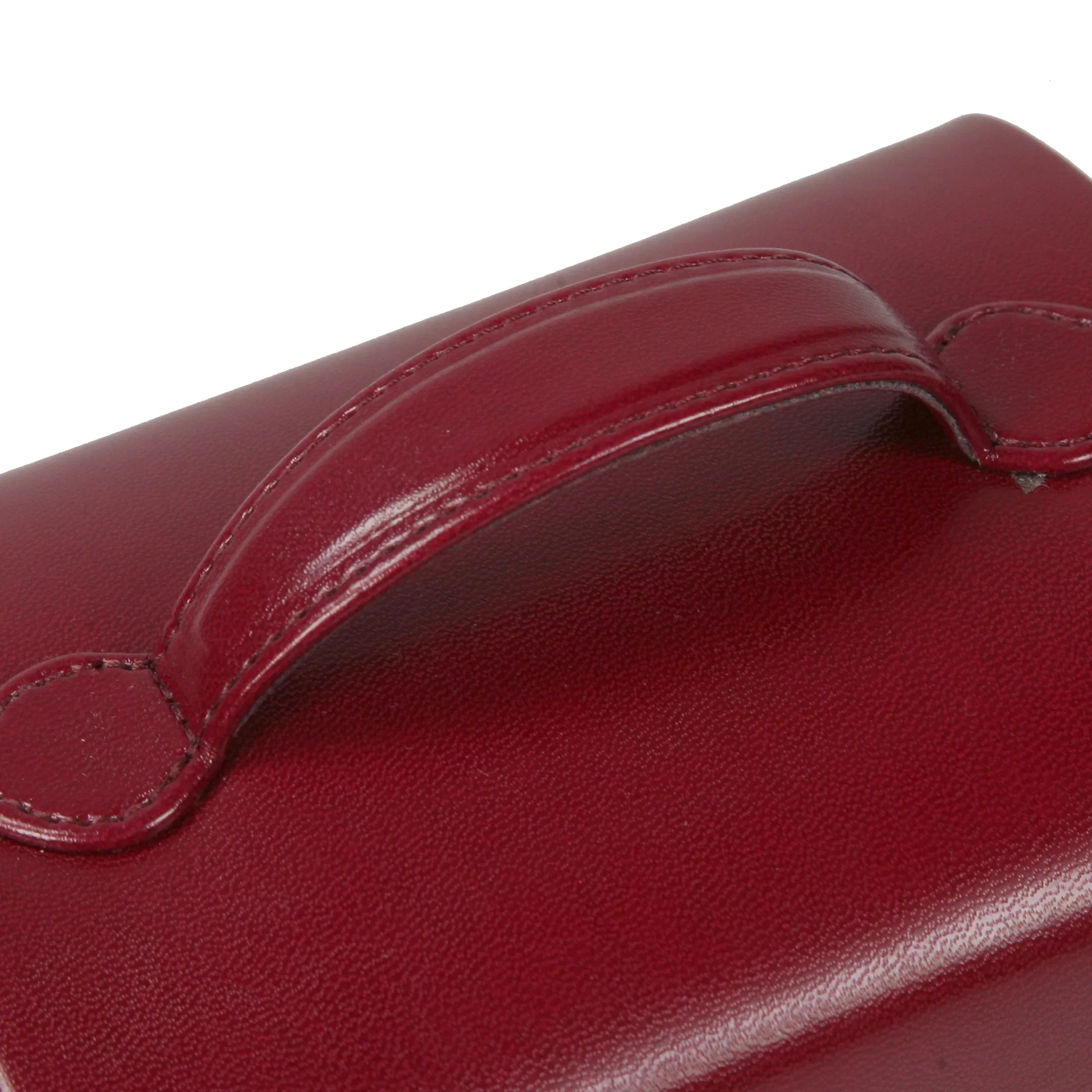 Petite boîte à bijoux Windrose Merino 15 cm - rouge