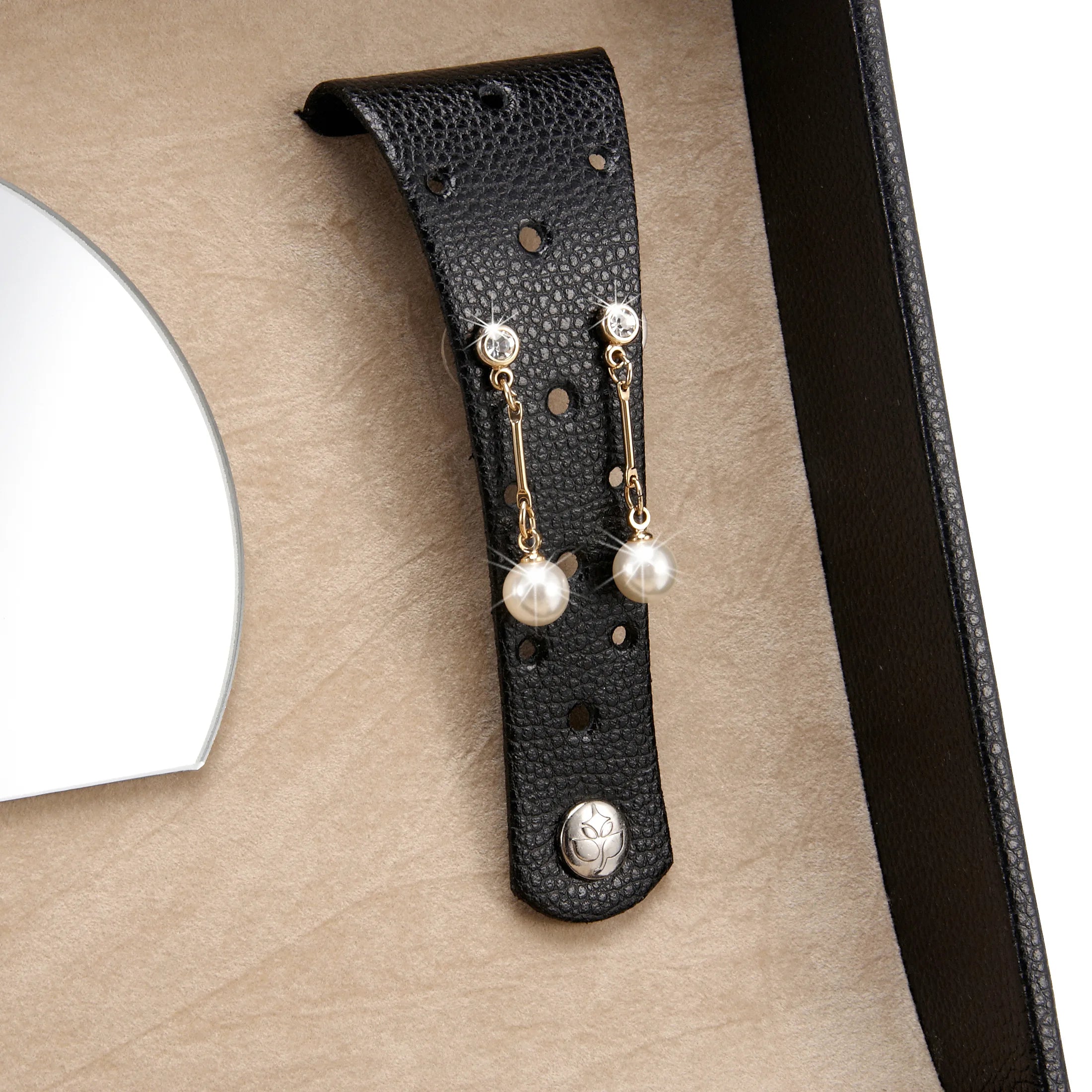 Windrose Beluga jewelry case 5 shelves 26 cm - black