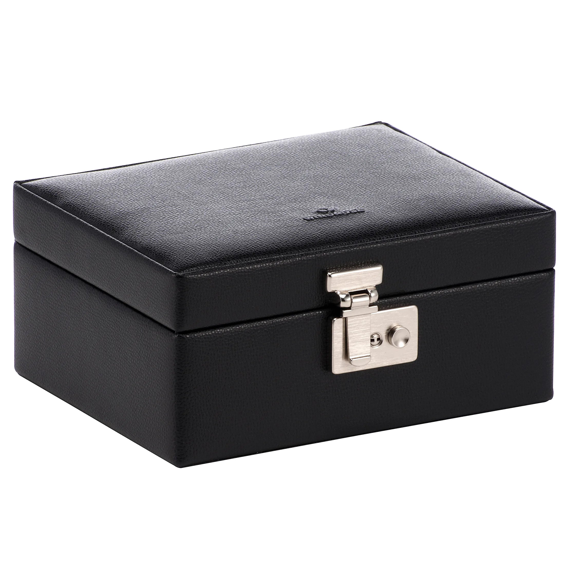 Windrose Beluga watch box for 8 watches 19 cm - black