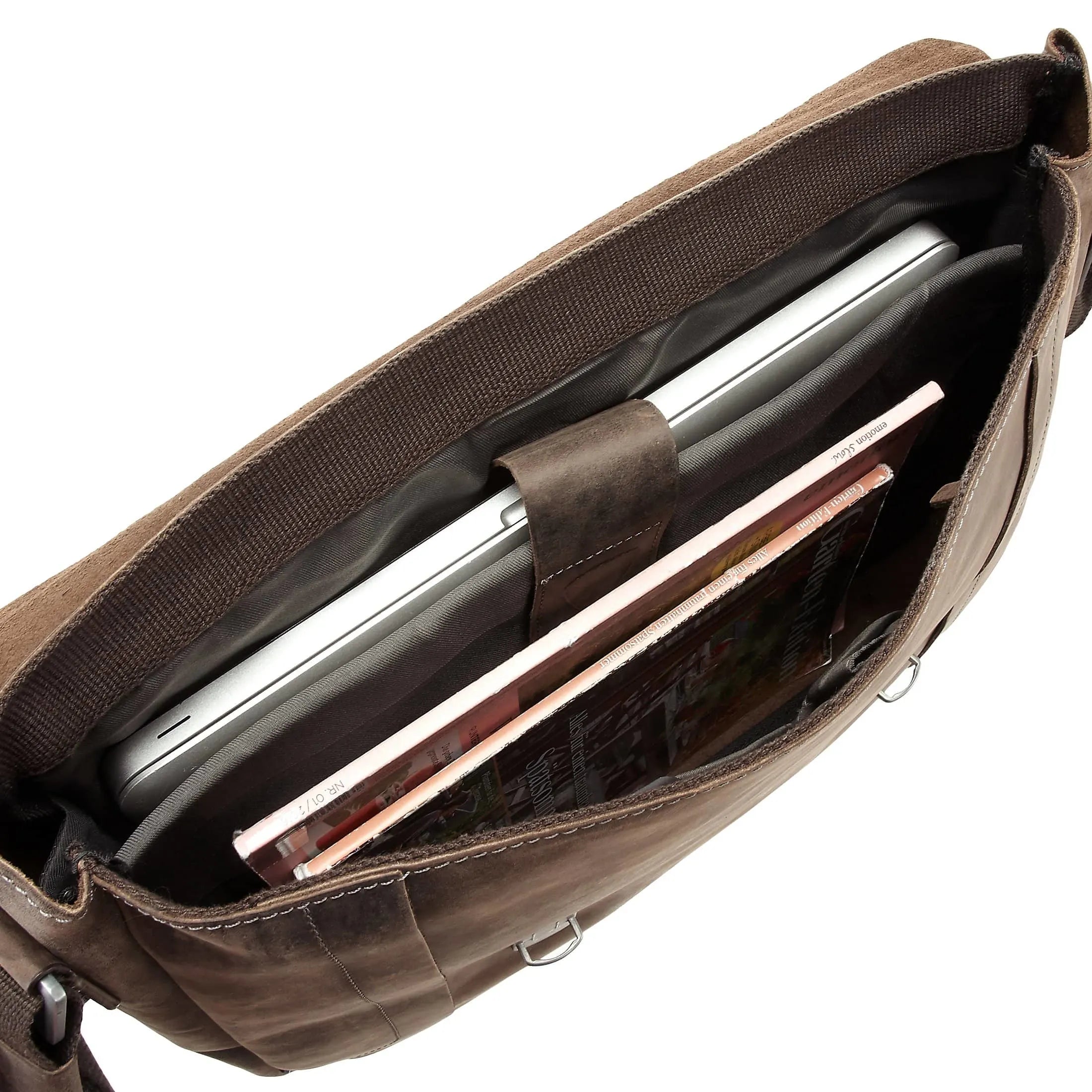 Strellson Hunter Messenger LHF 39 cm - dark brown