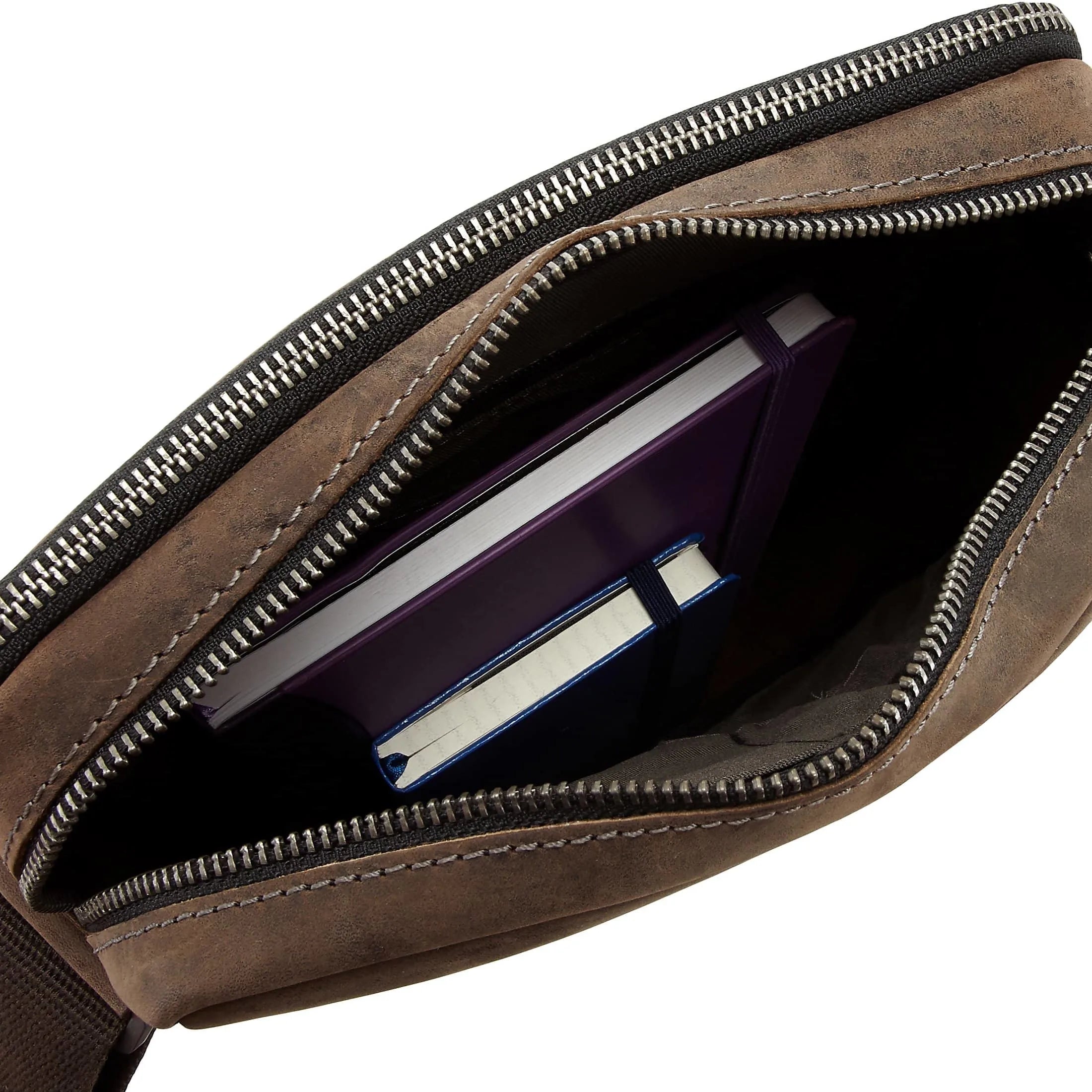 Strellson Hunter shoulder bag SVZ 28 cm - dark brown