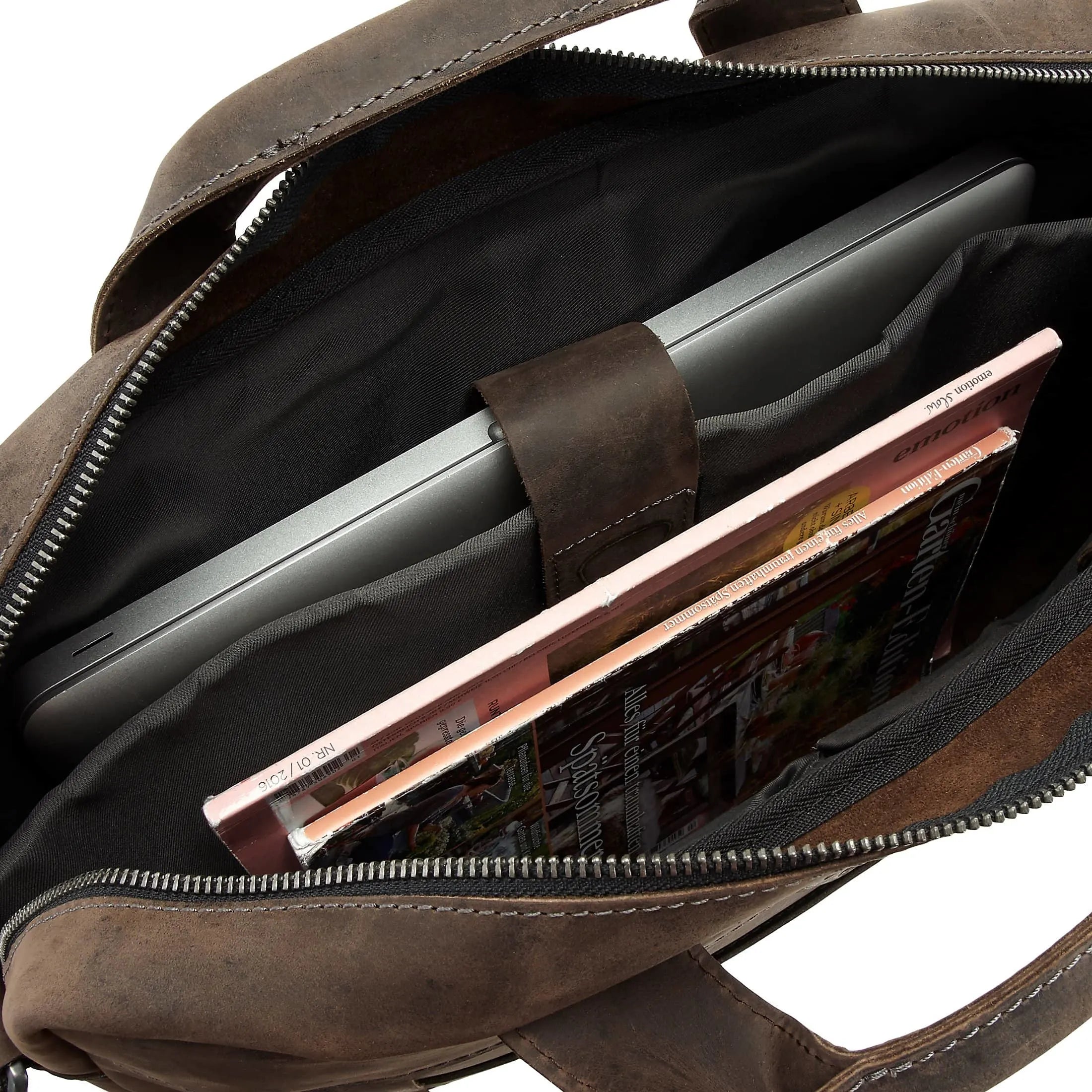 Strellson Hunter Aktentasche SHZ 39 cm - dunkelbraun