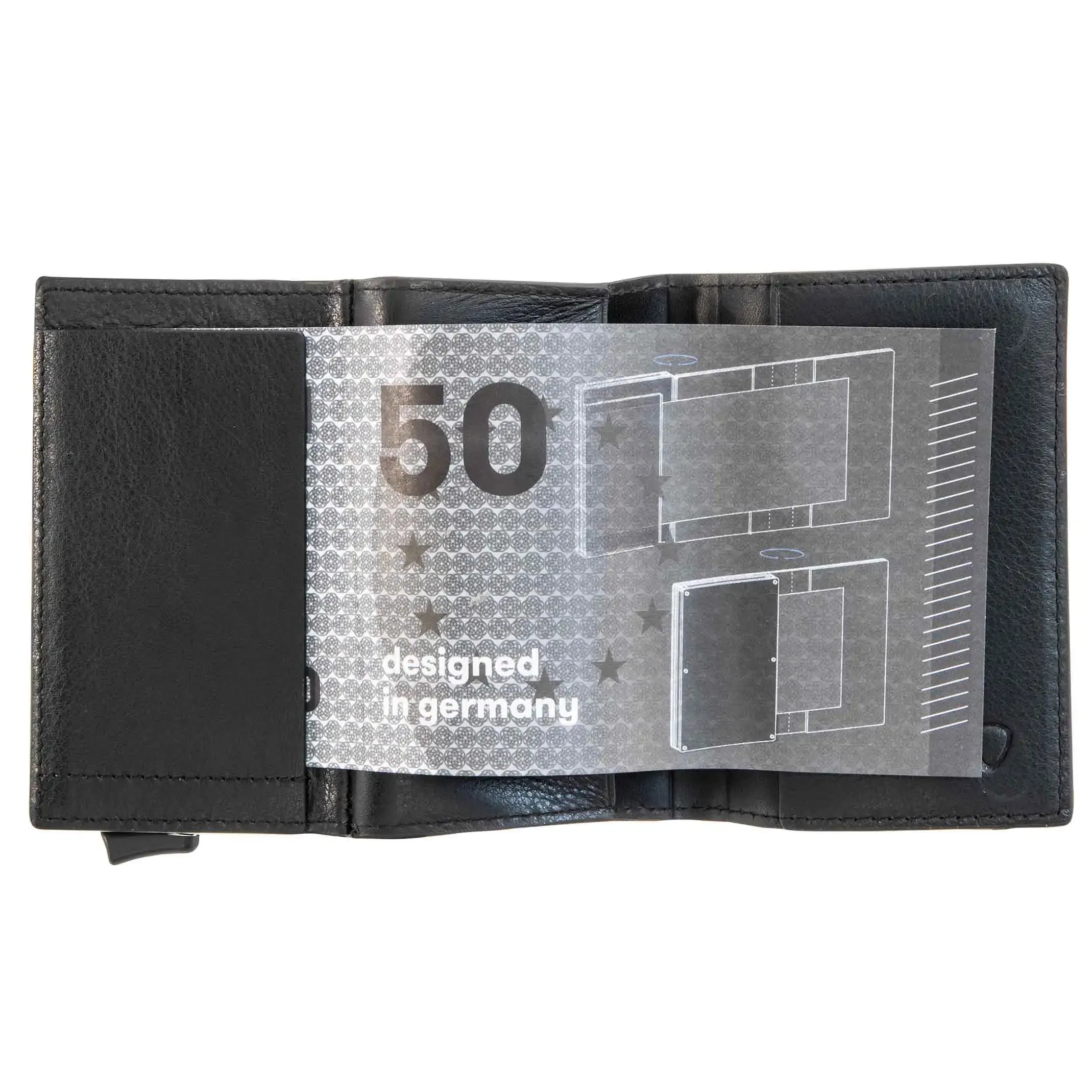 Strellson Carter C-One E-Cage SV8 wallet 10 cm - Black