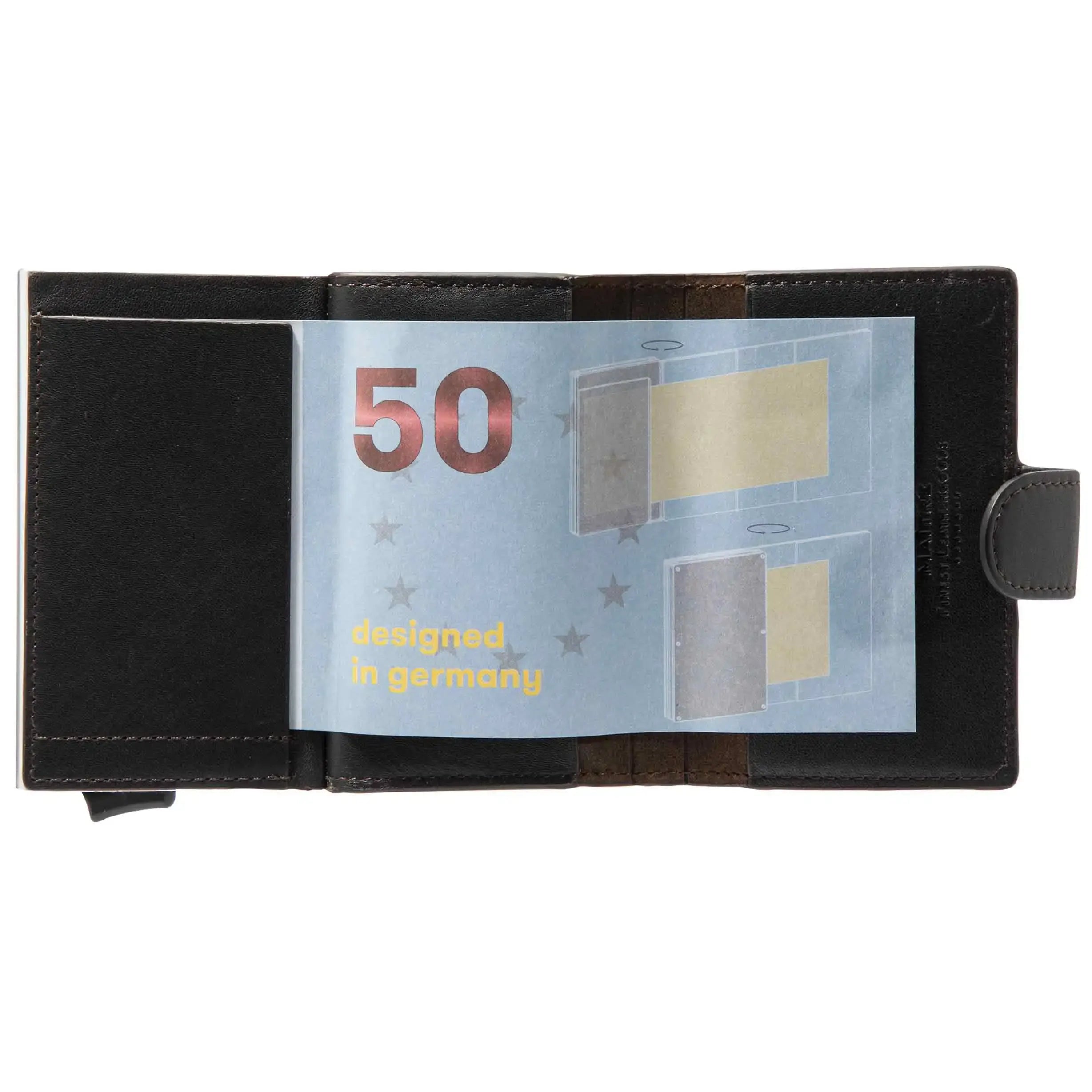 Maitre Bundenbach C-Two E-Cage SV8 wallet 10 cm - Dark Brown