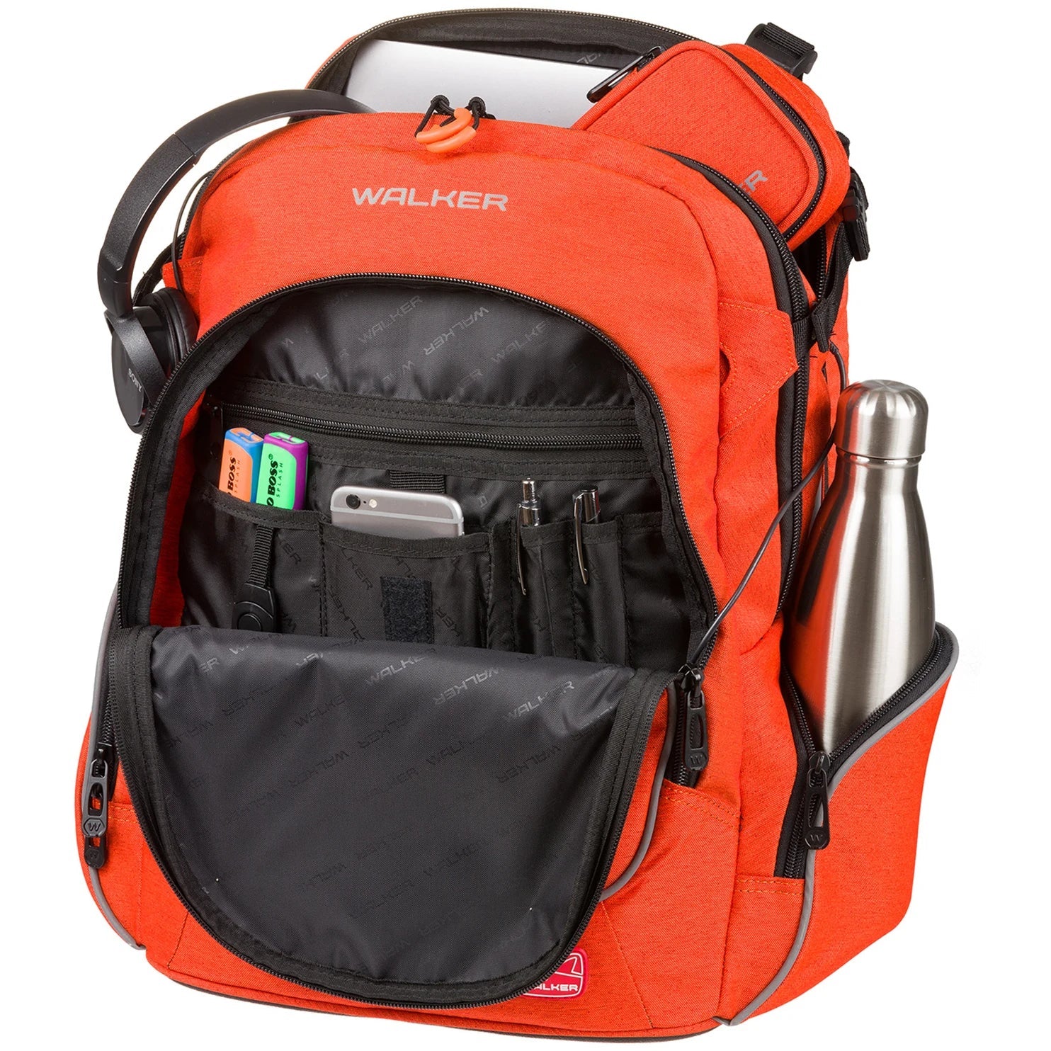 Walker Bags Campus Evo Backpack Melange 46 cm - Red Melange
