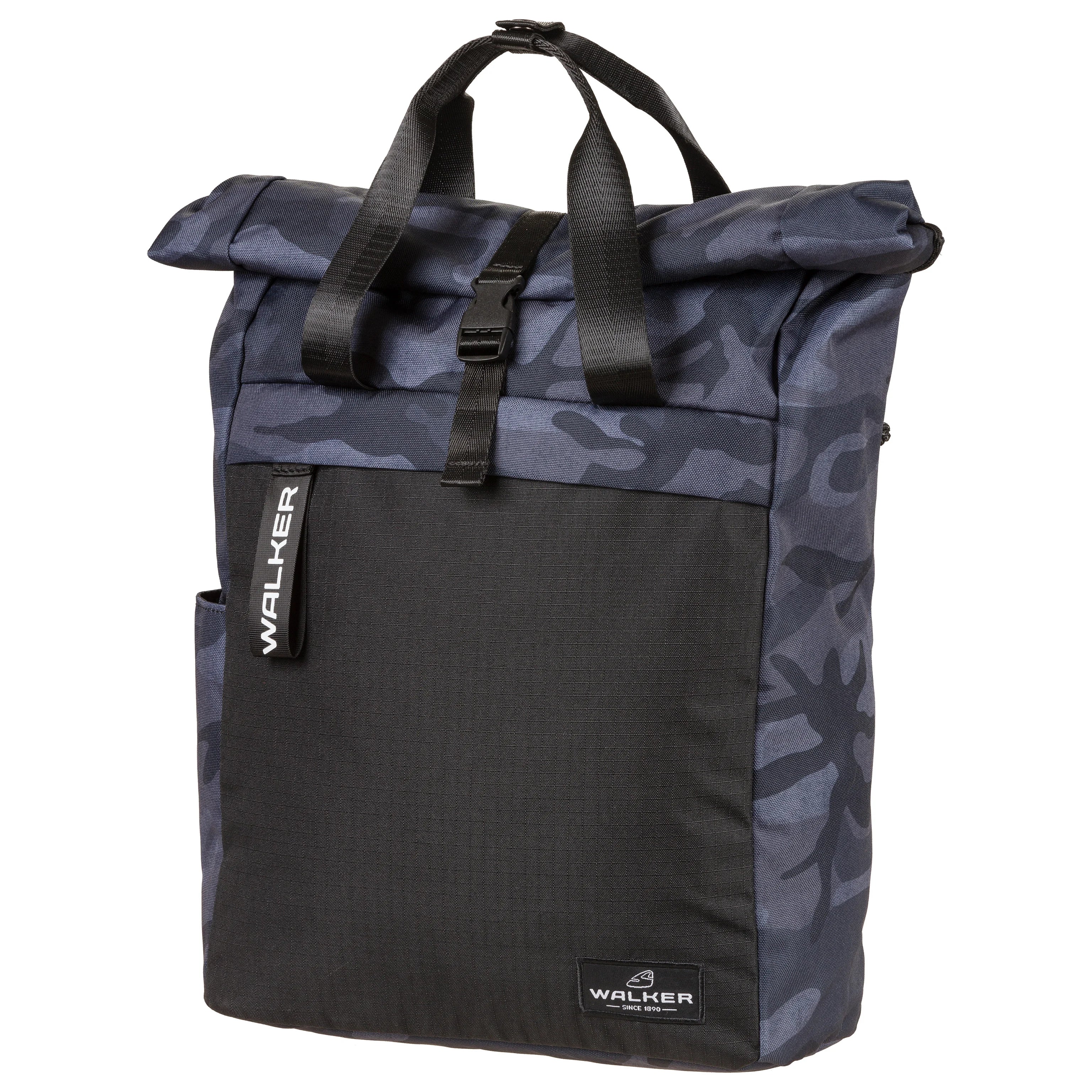 Walker Bags Roll Top Backpack 38 cm - Blue Camouflage