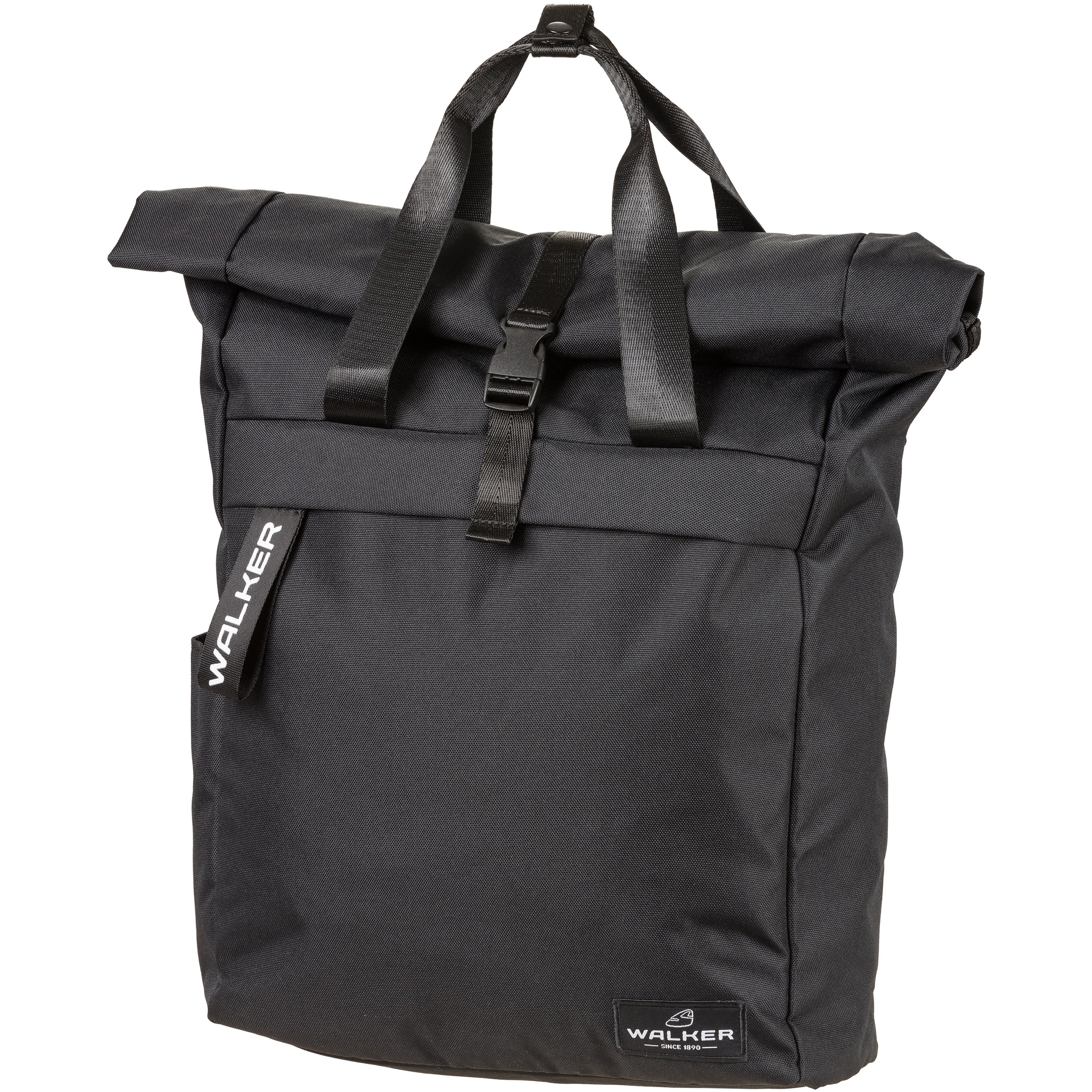 Walker Bags Roll Top Backpack 38 cm Black Melange