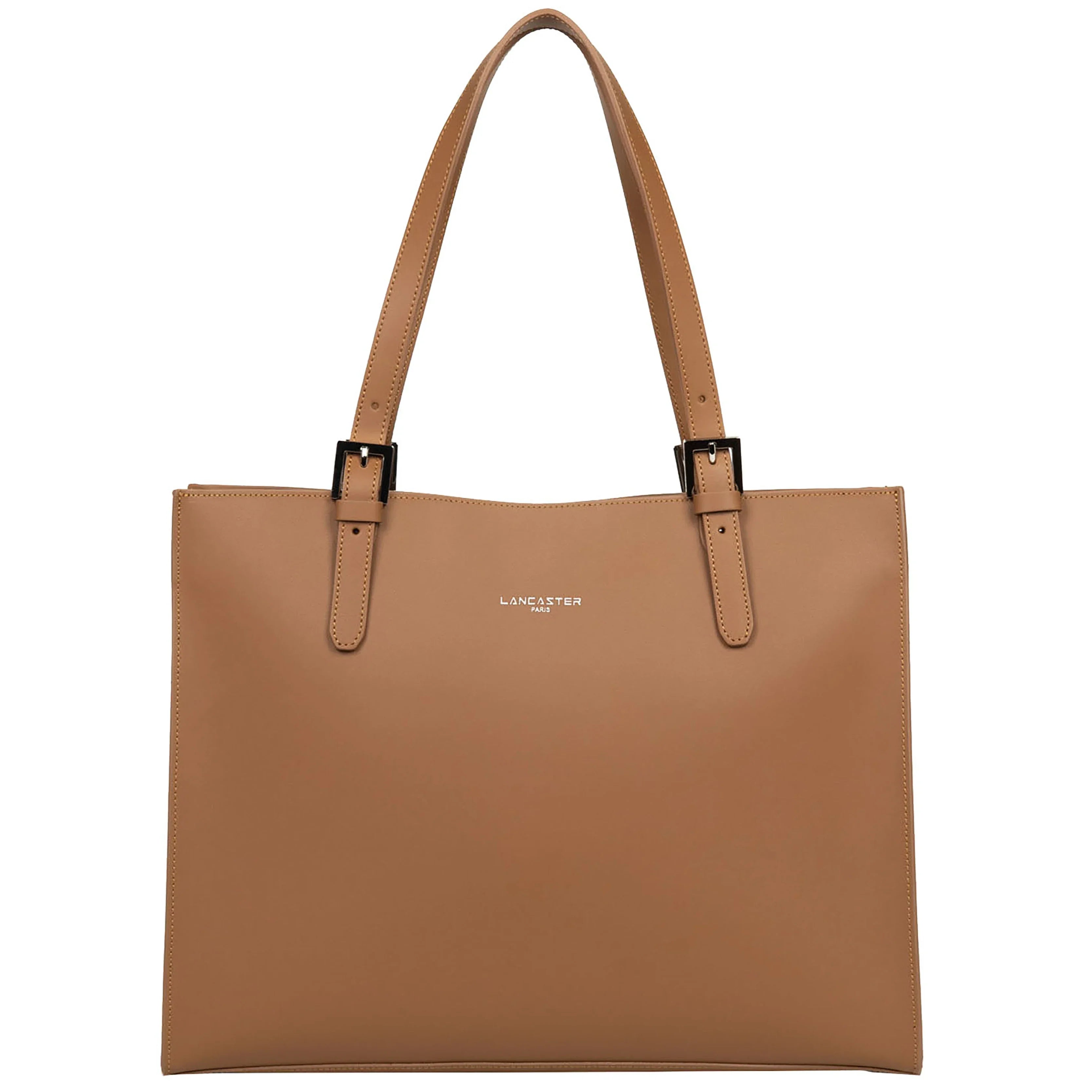 Lancaster Pur Element City Large Shoulder Bag 38 cm Camel in Champagne