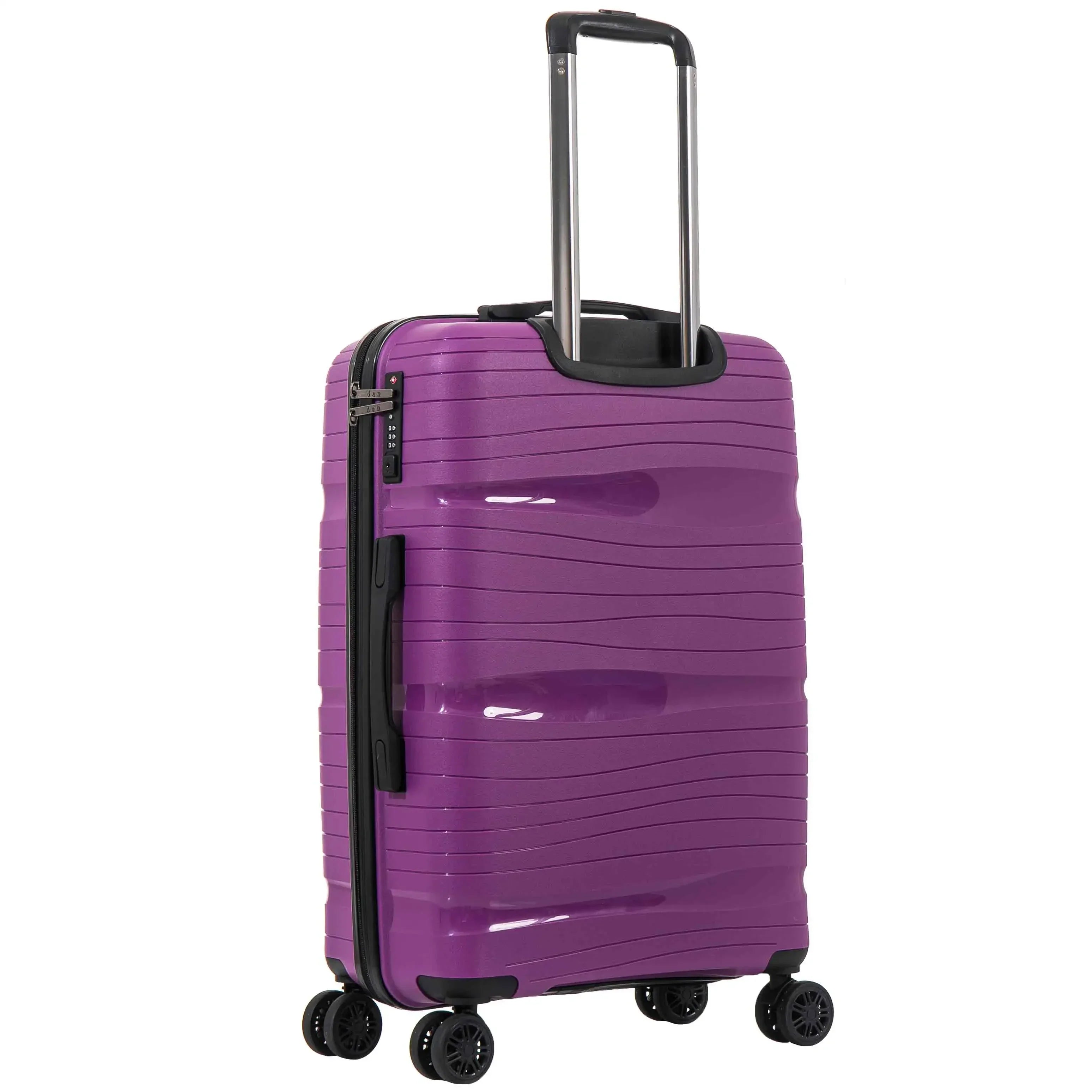 d&n Travel Line 4300 4-wheel cabin trolley 55 cm - purple