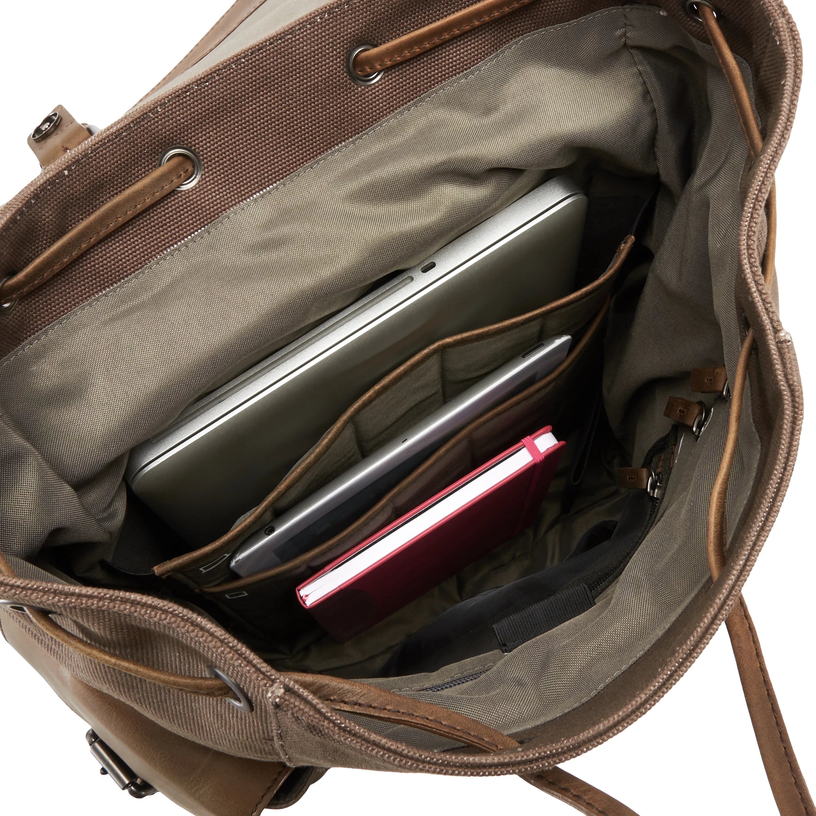 Jost Salo Beutel-Rucksack mit Laptopfach 45 cm - schwarz