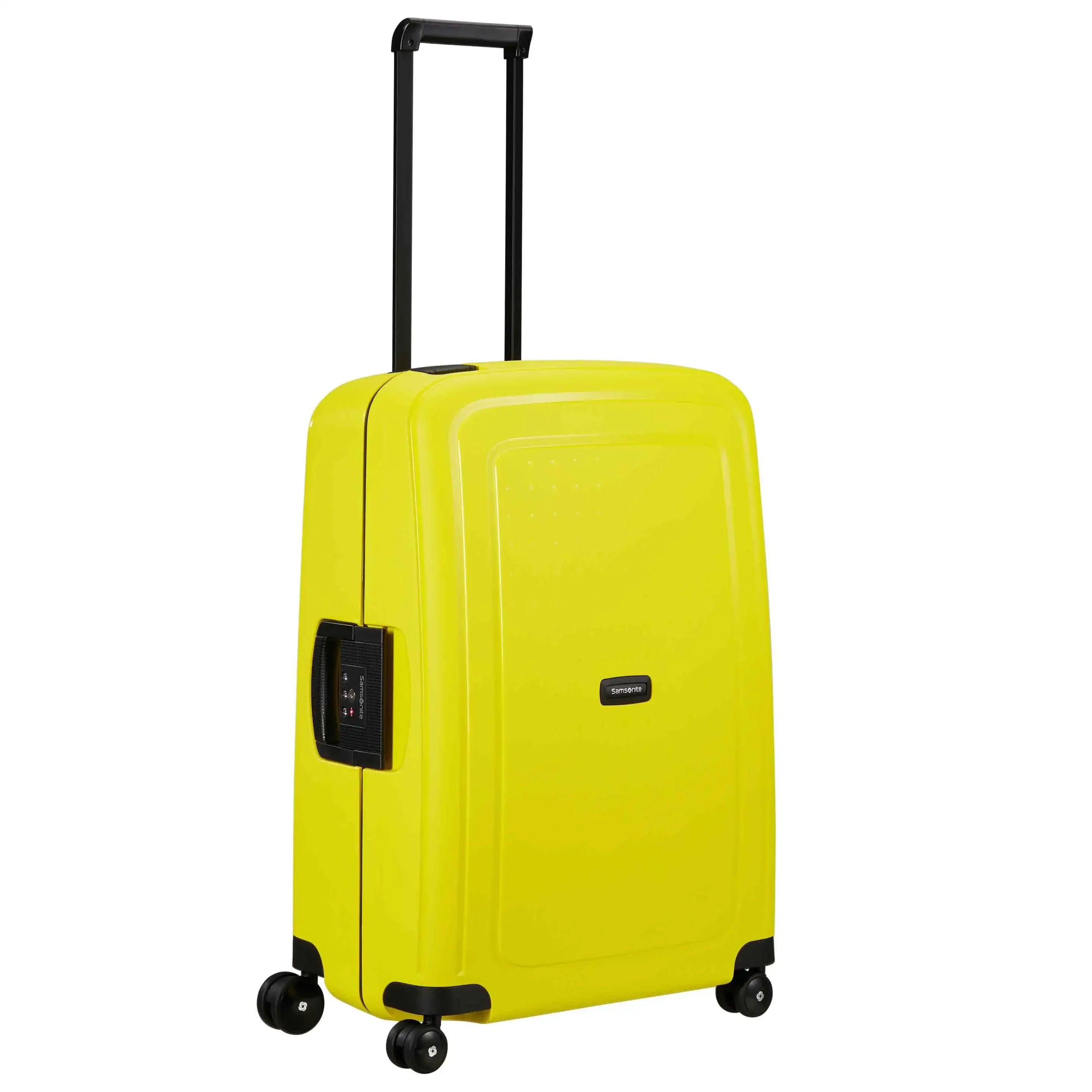 Samsonite S Cure Spinner 4 wheel hard shell trolley 69 cm lime