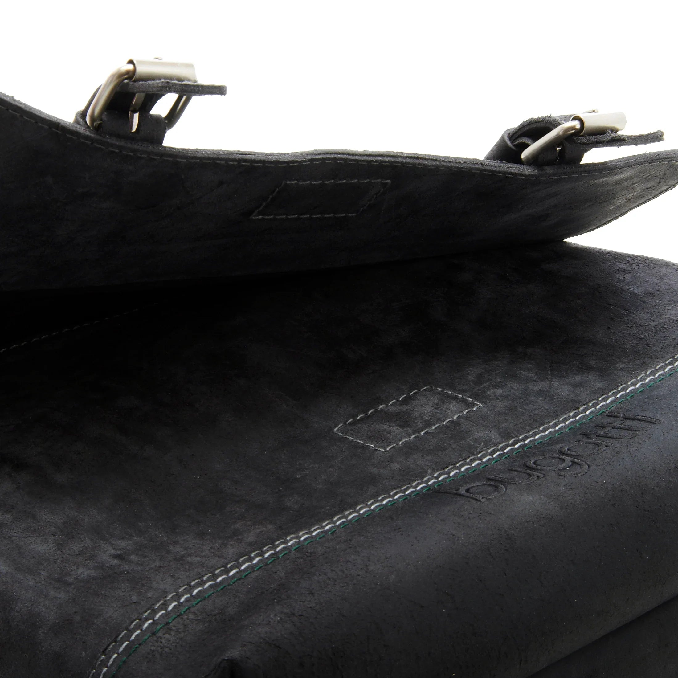 Bugatti Kensington Messenger Bag aus Leder 38 cm - anthrazit