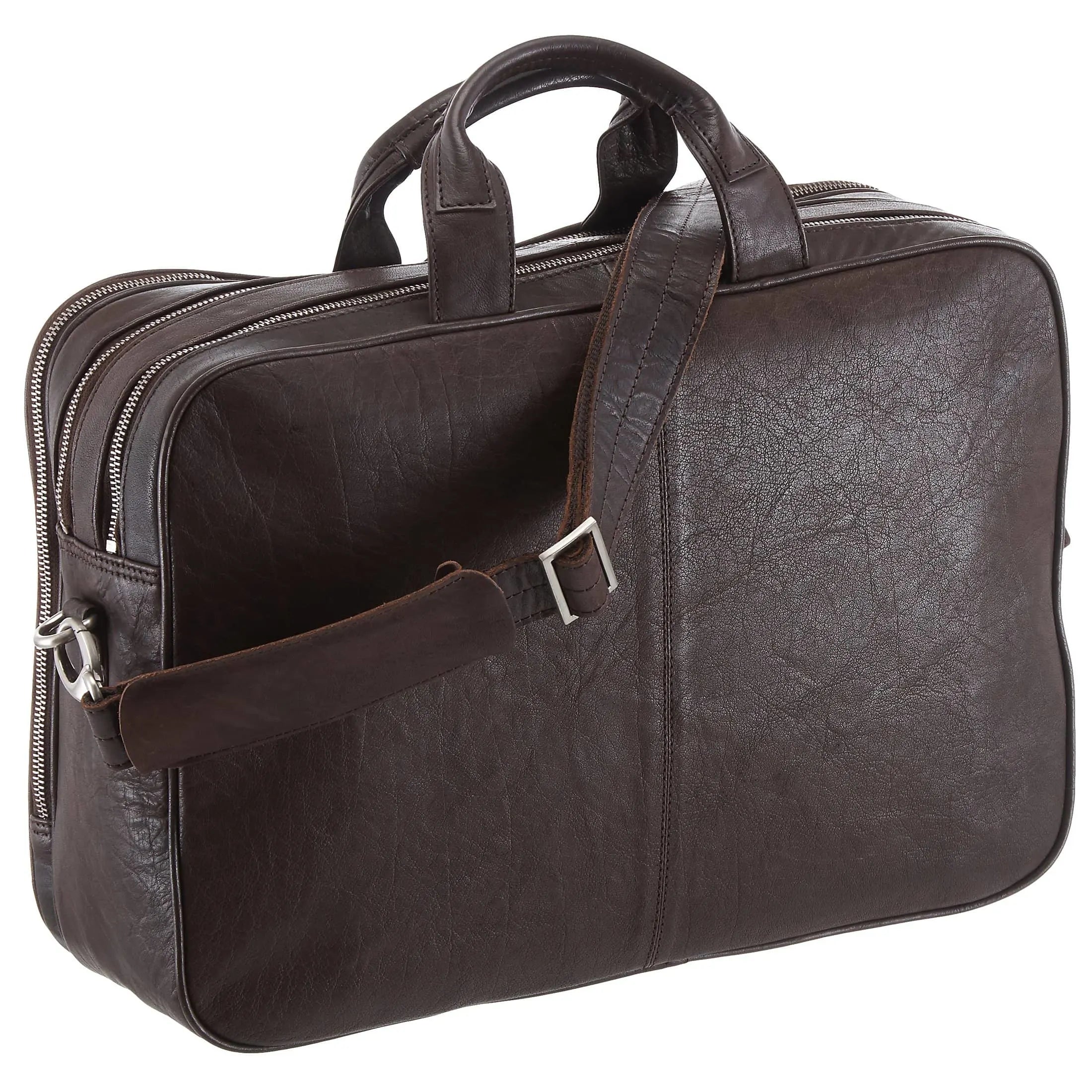 Plevier 600 series briefcase 39 cm - cognac