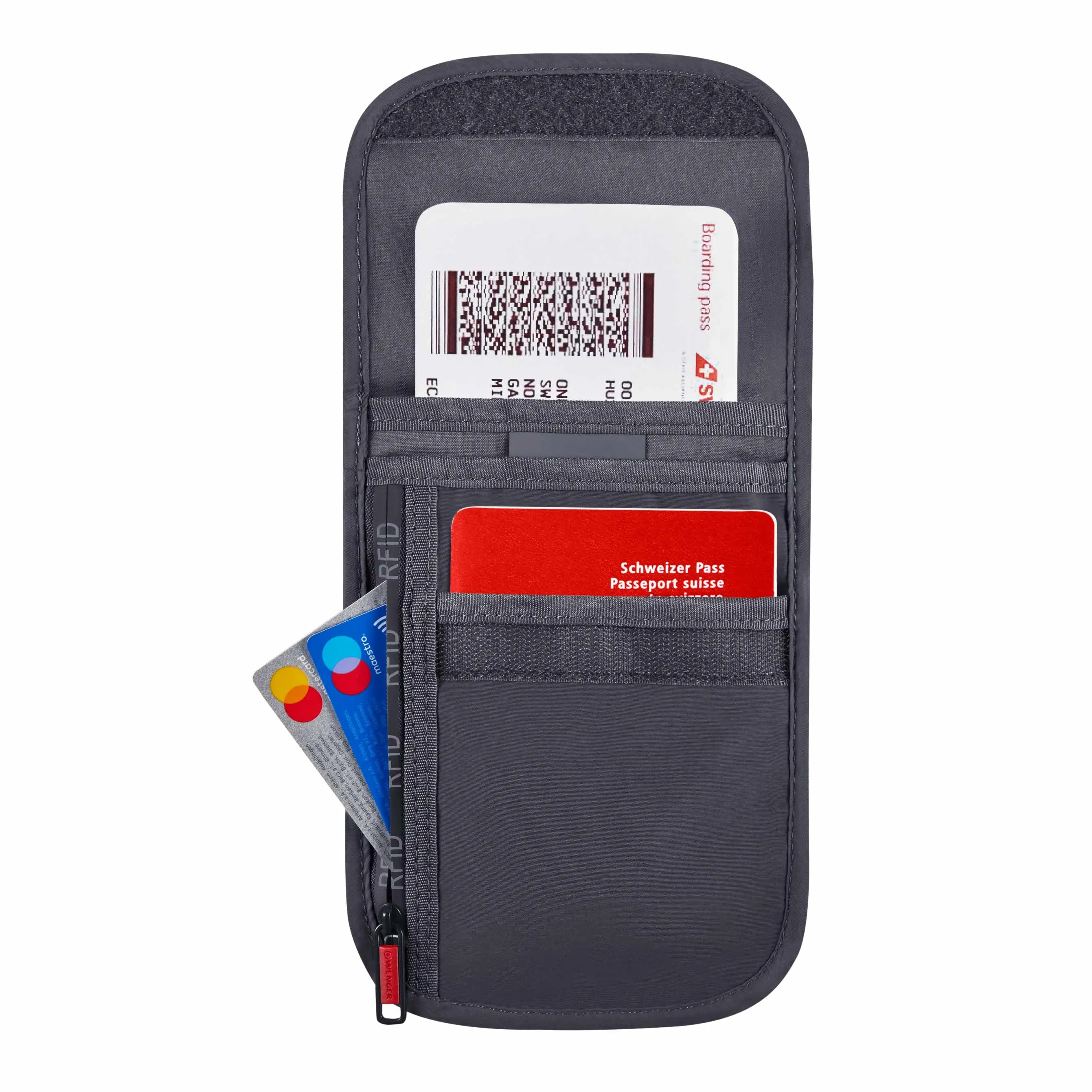 Wenger travel accessories RFID chest pouch for travel documents 19 cm - Grey