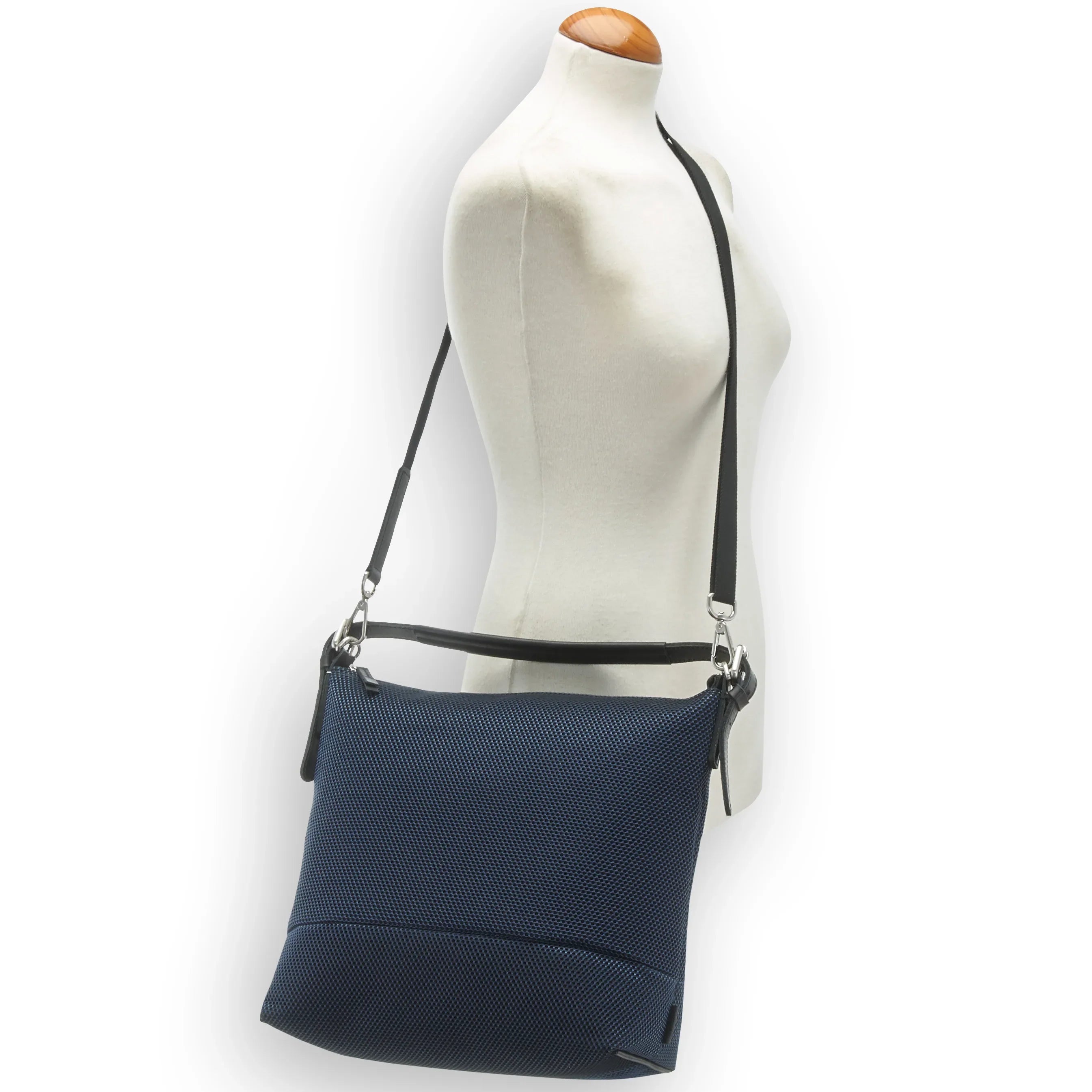 Jost Mesh Hobo Bag sac bandoulière 30 cm - bleu