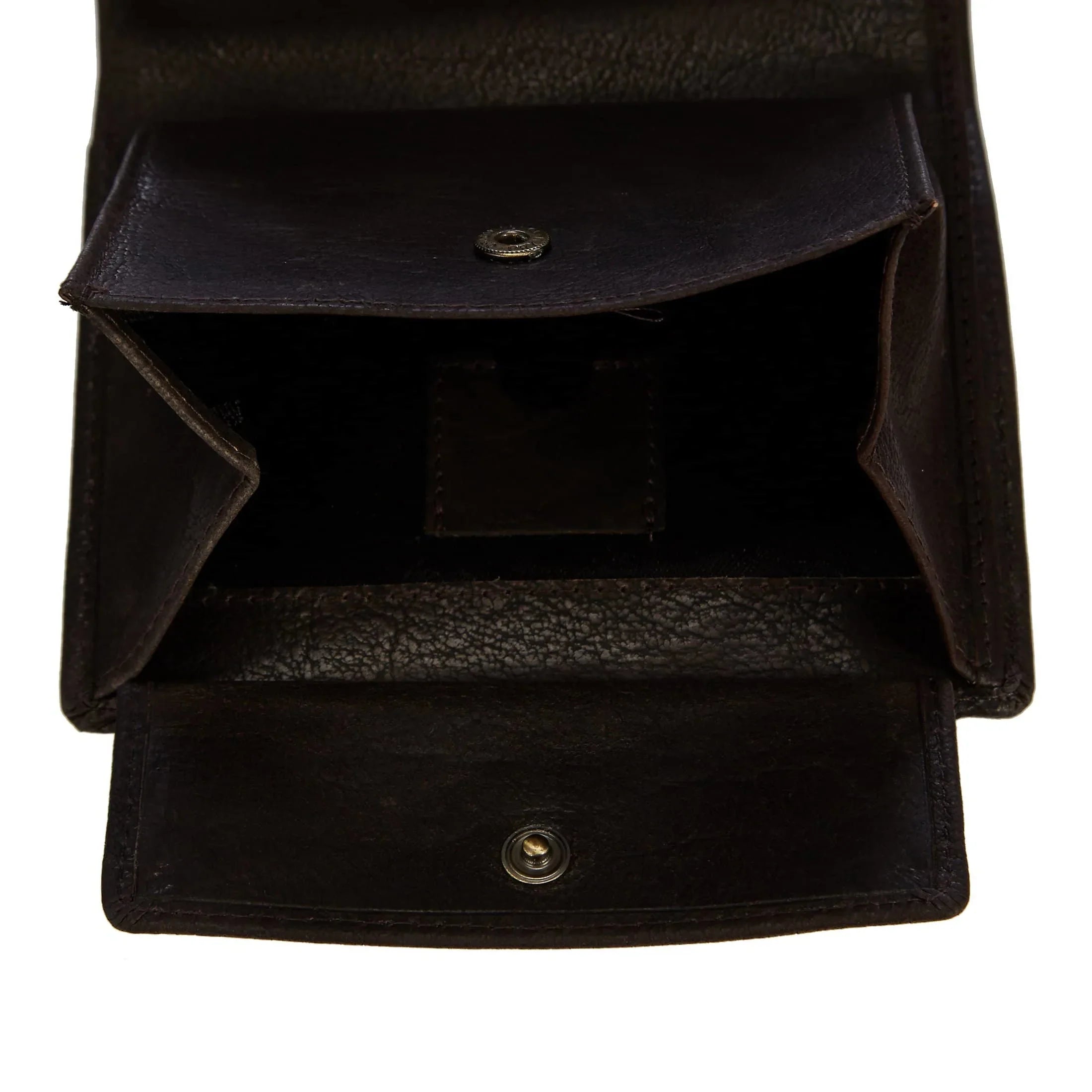 Portefeuille en cuir Chiemsee J88 12 cm - marron foncé